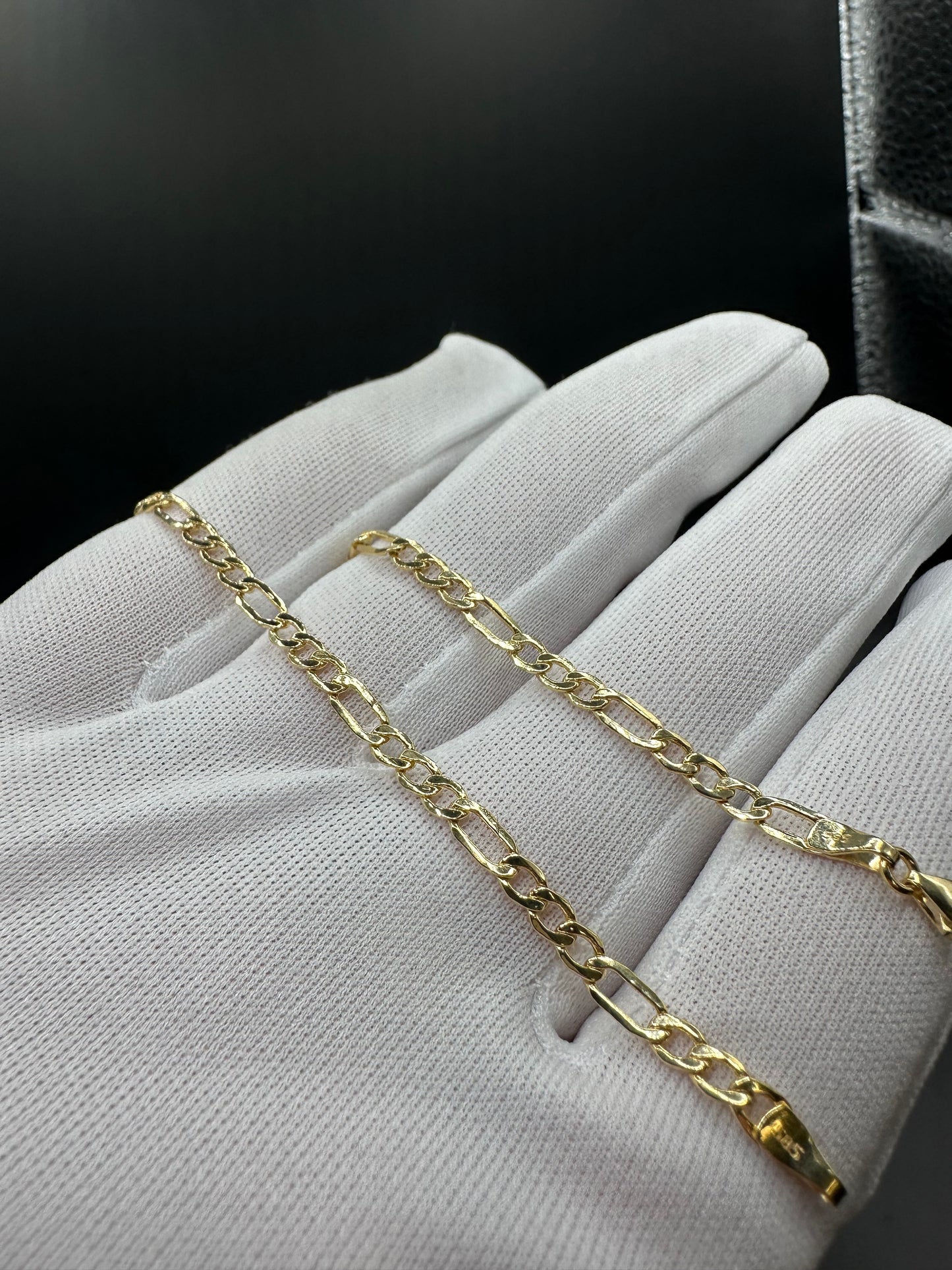 14K Gouden Figaro Armband – 19 cm