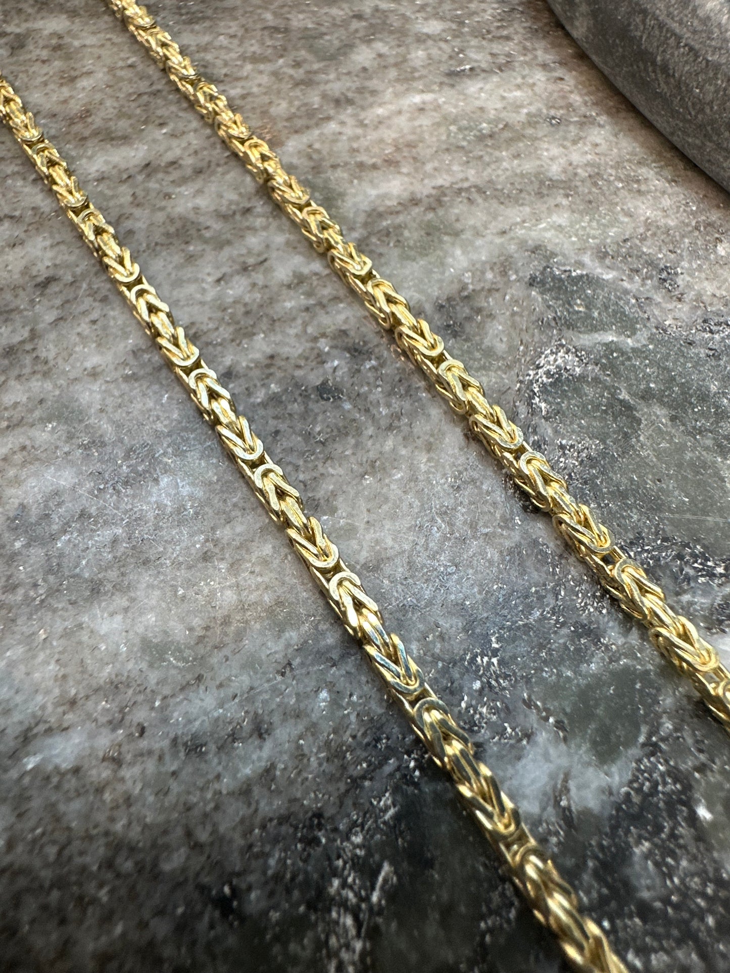 Prachtige 14K Gouden Byzantijnse Koningsketting | 2,5 mm | Elegant & Sterk