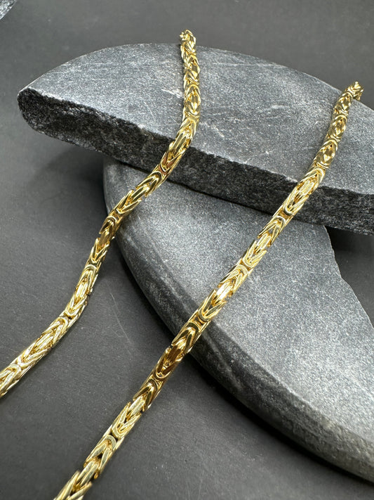 14K Gouden Massieve Koningsketting – 70 cm | 3,1 mm | Made in Italy