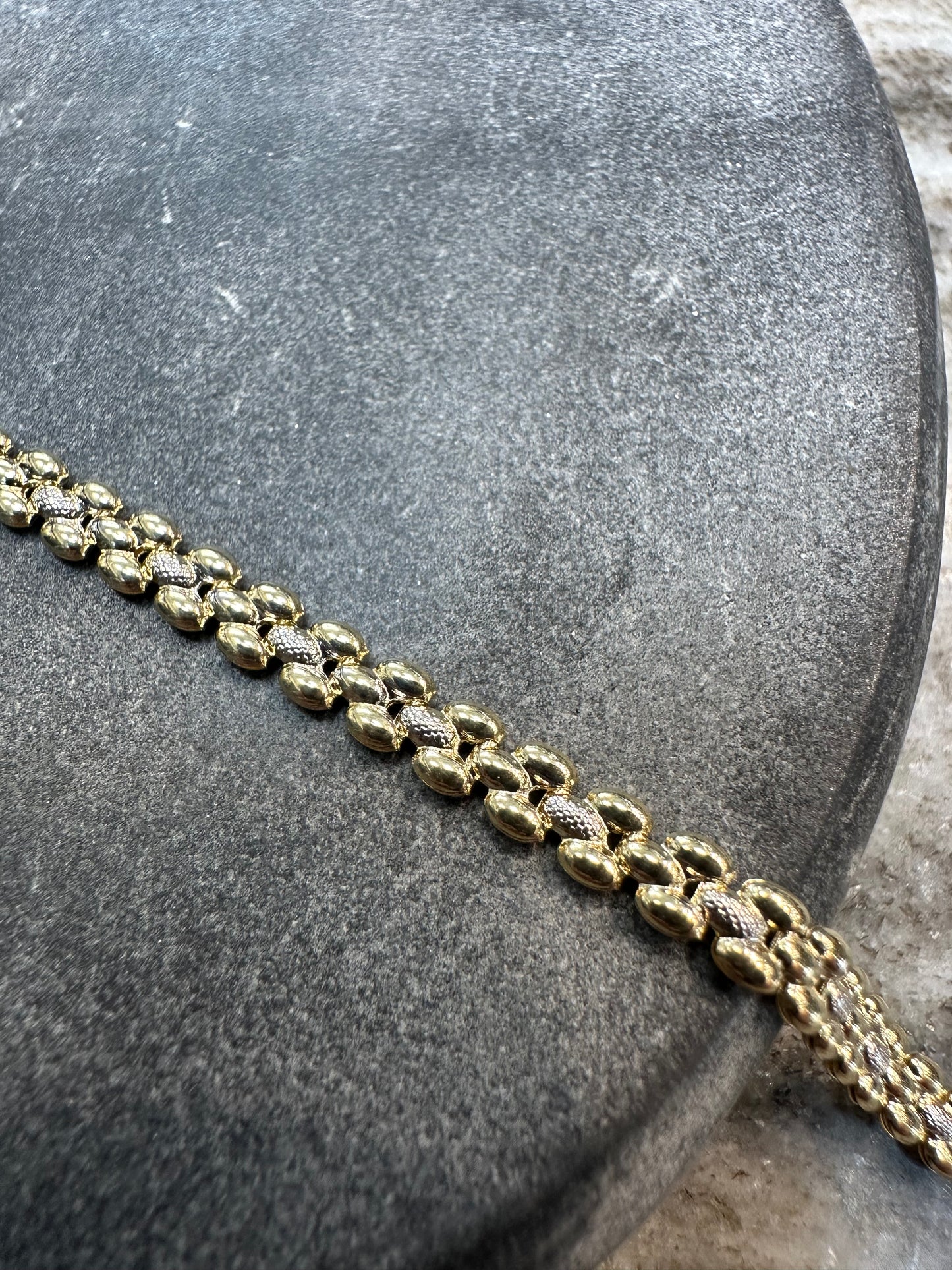 Prachtige 14K Gouden Bicolor Armband – 18 cm | 4,1 mm | Luxe & Tijdloze Elegantie