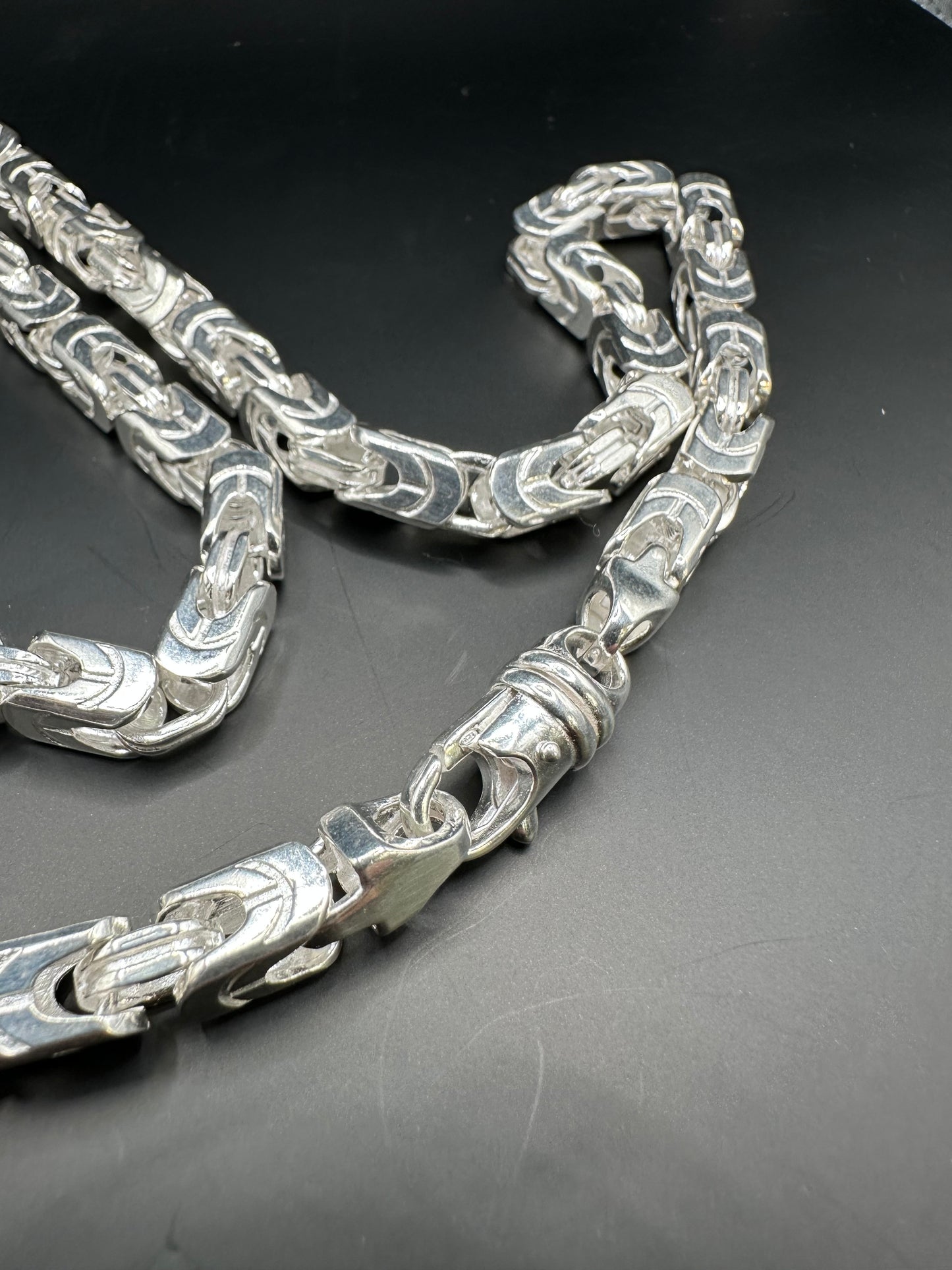 Prachtige 925 Zilveren Byzantijnse Koningsketting – 6,6 mm | 65 cm | Met Draaislot