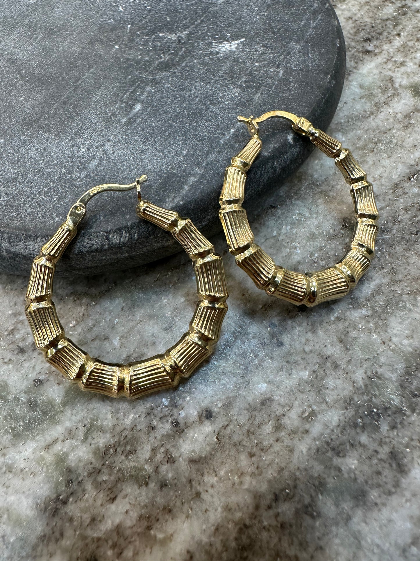 Prachtige 14K Gouden Oorbellen – Diameter 32,2 mm | Tijdloos & Elegant