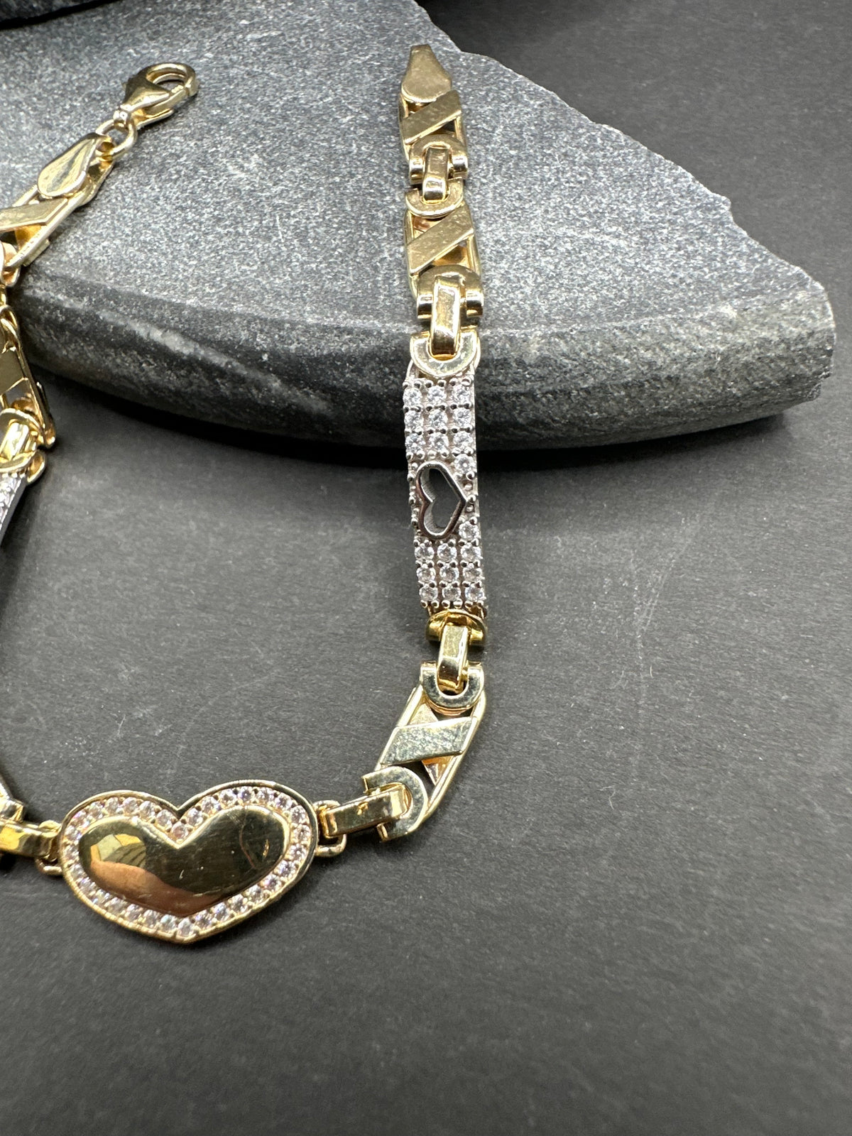 14K Gouden Valentino Armband met Hart – 16 cm | 4,3 mm