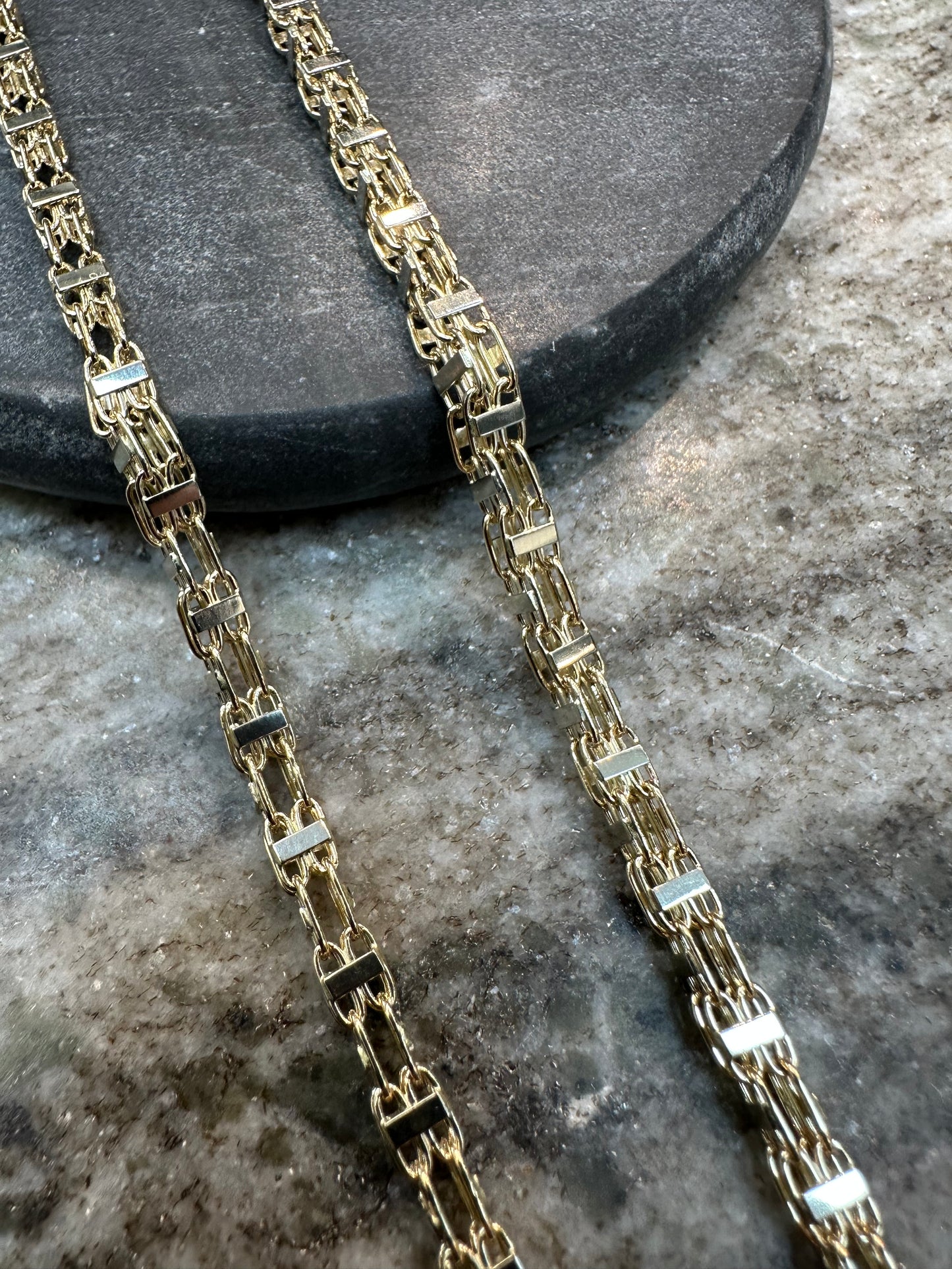 Prachtige 14K Gouden Bicolor Magnum Ketting – 70 cm | 4 mm | Stevig Draaislot & Comfortabele Pasvorm