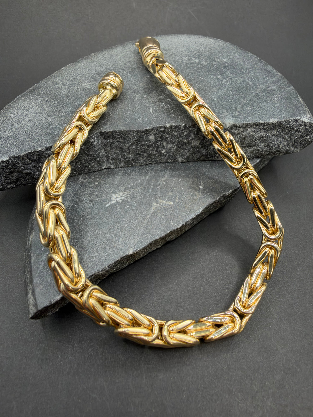 14K Gouden Koningsarmband met Draaislot – 5,2 mm – 22 cm