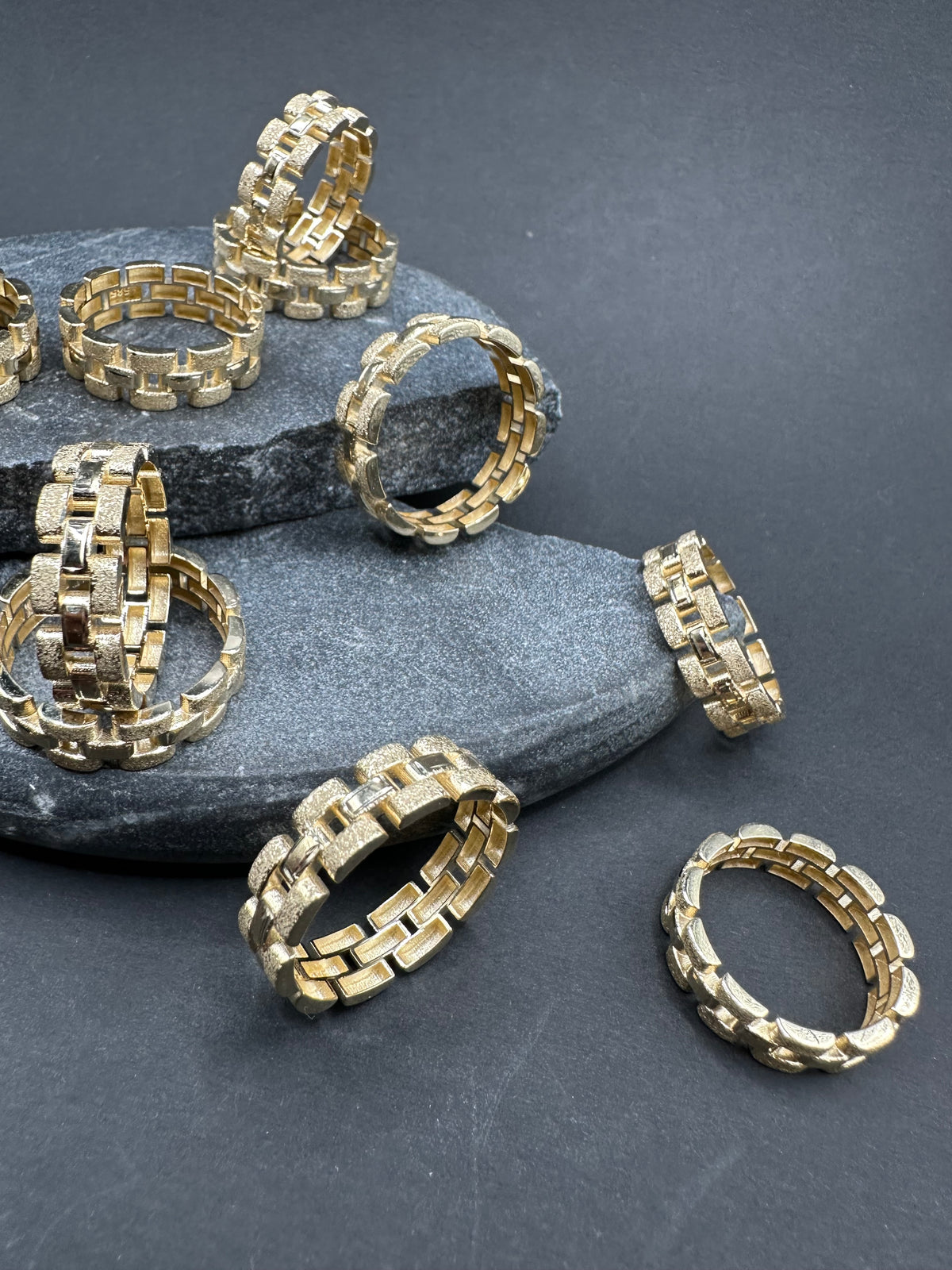 14K Gouden Rollie Schakelring
