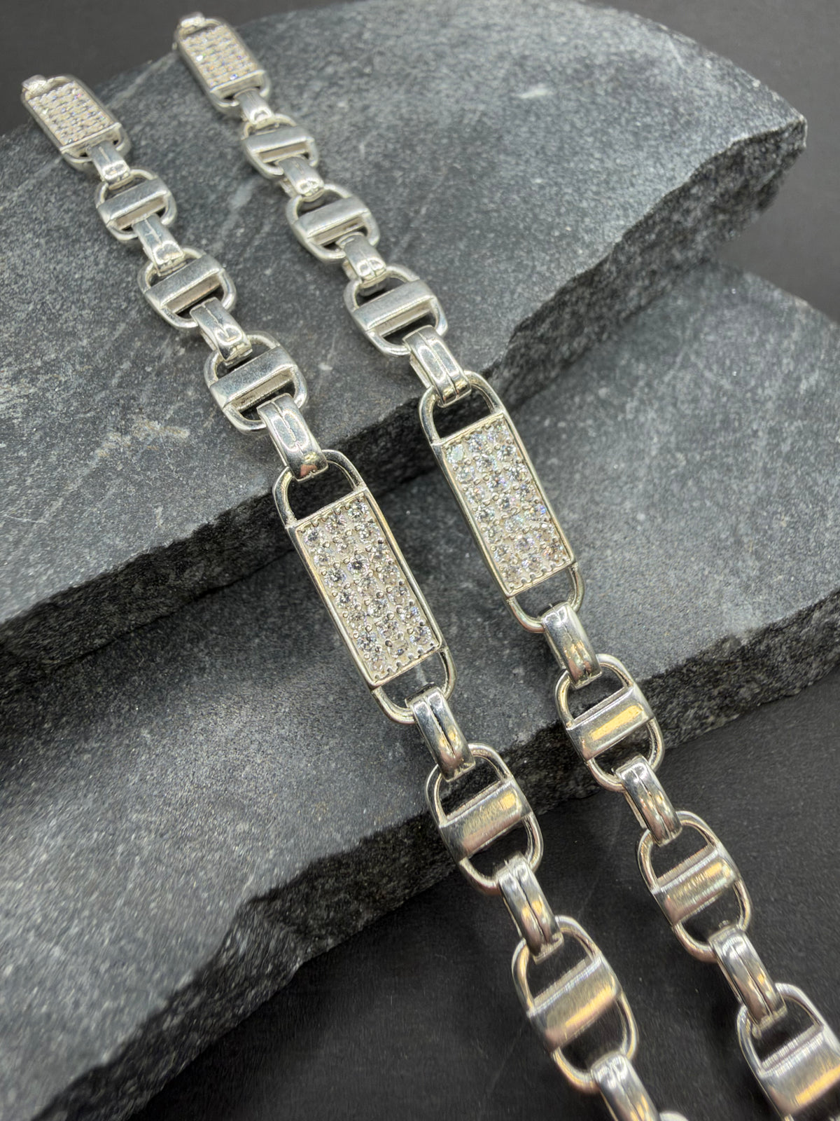 925 Zilveren Phlat Magnum Ketting – 5,5 mm – 72 cm