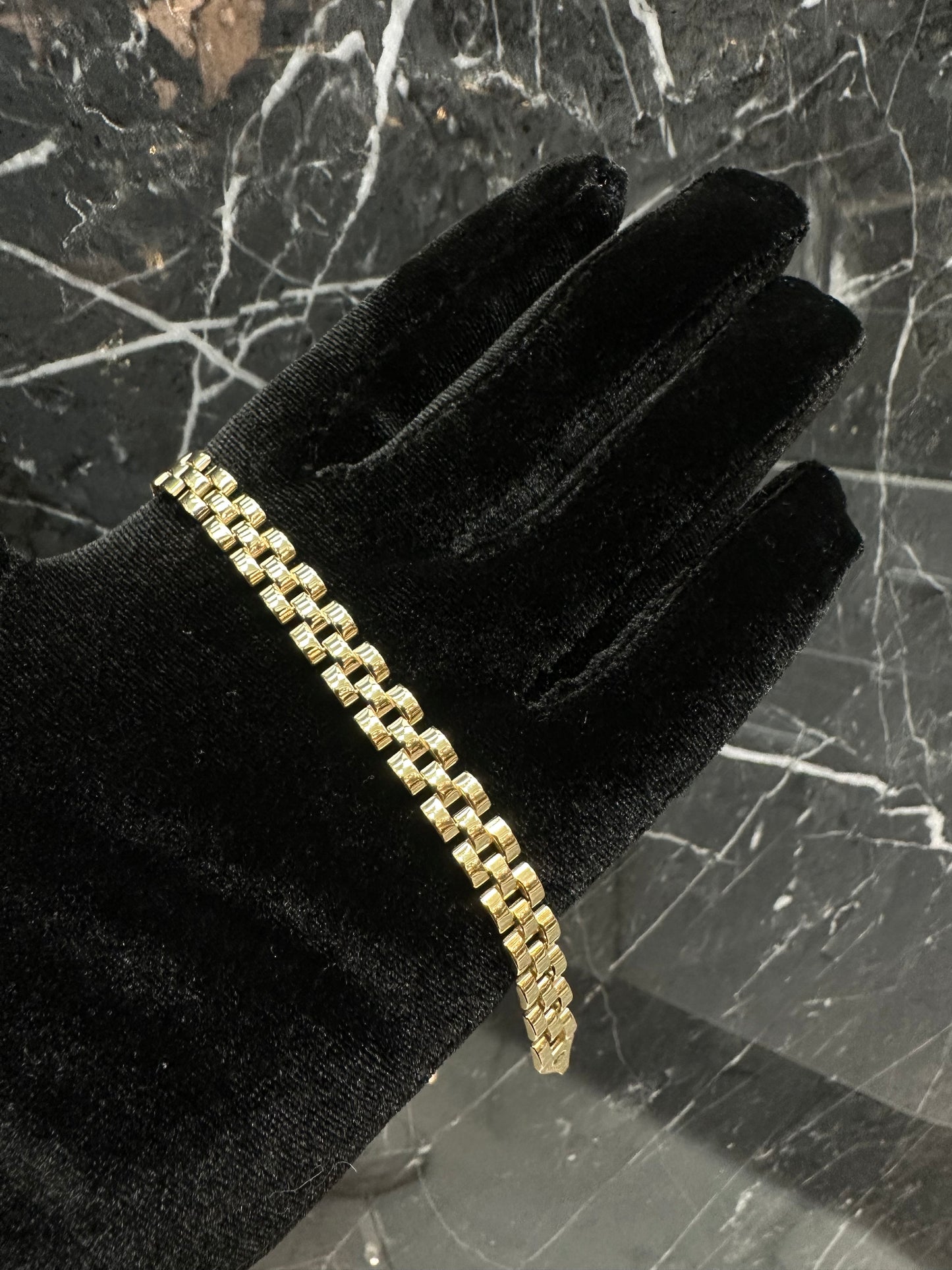Prachtige 14K Gouden Roleks Armband – 19 cm | 8 mm