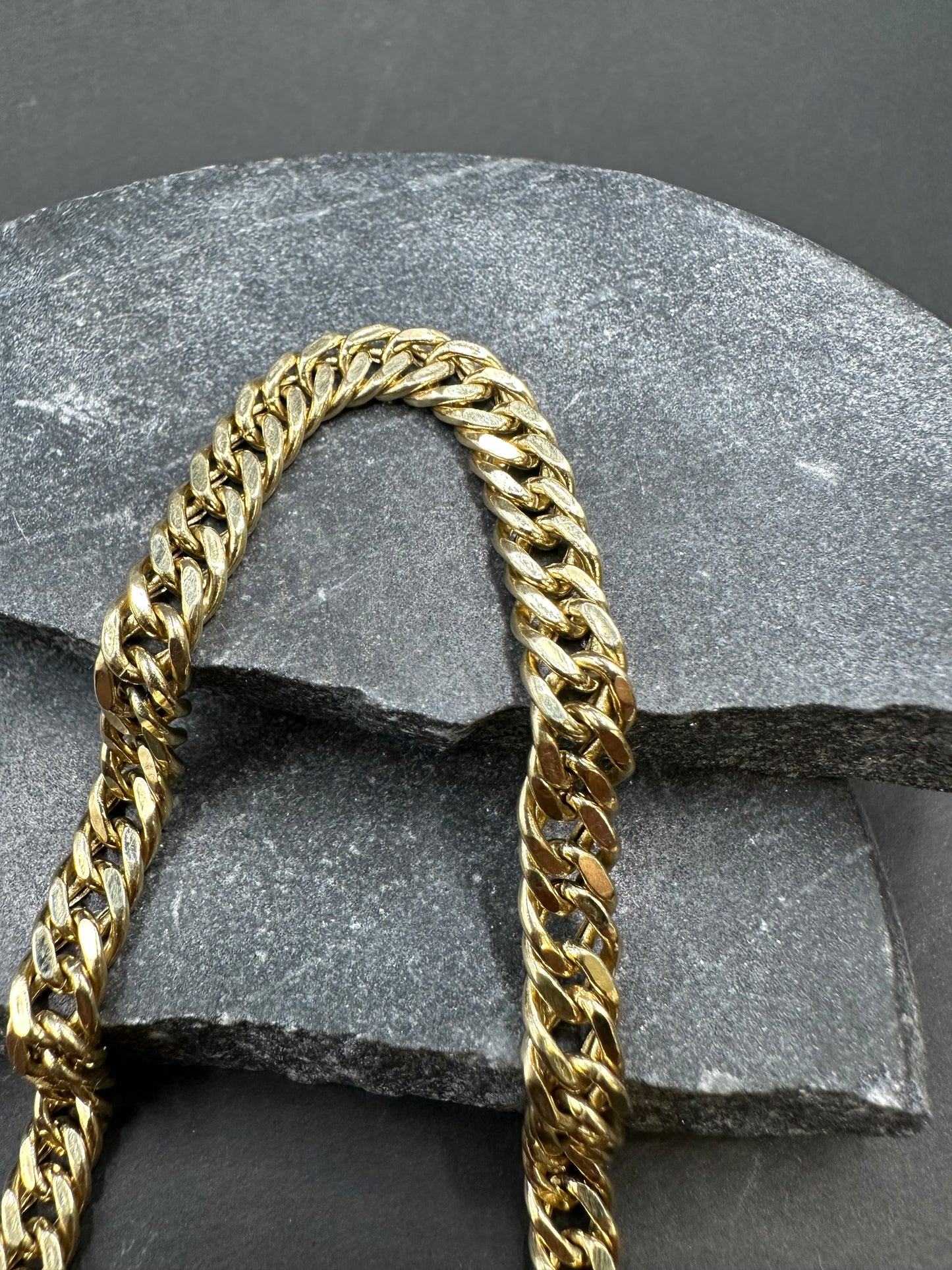 18K Gouden Miami Cubaan Link Armband – 21,5 cm