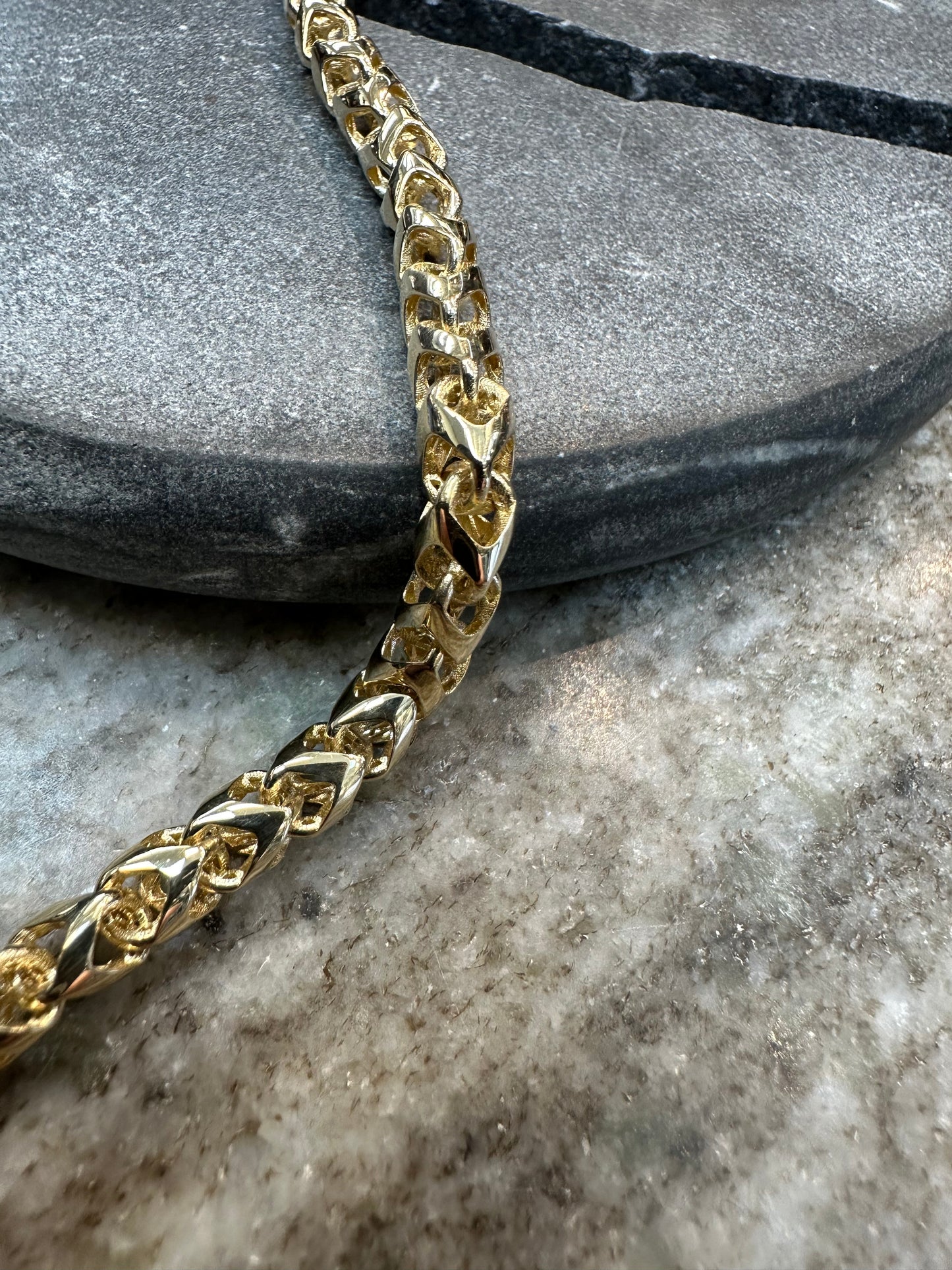 14K Gouden Unieke Armband met Luxe Slot – 20 cm | 6,2 mm
