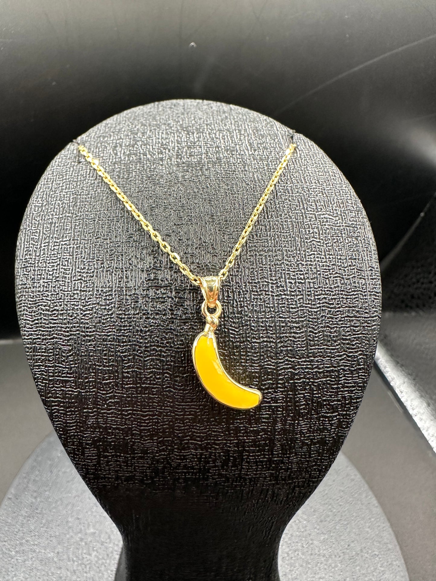 14K Gouden Ketting met Banana Hanger