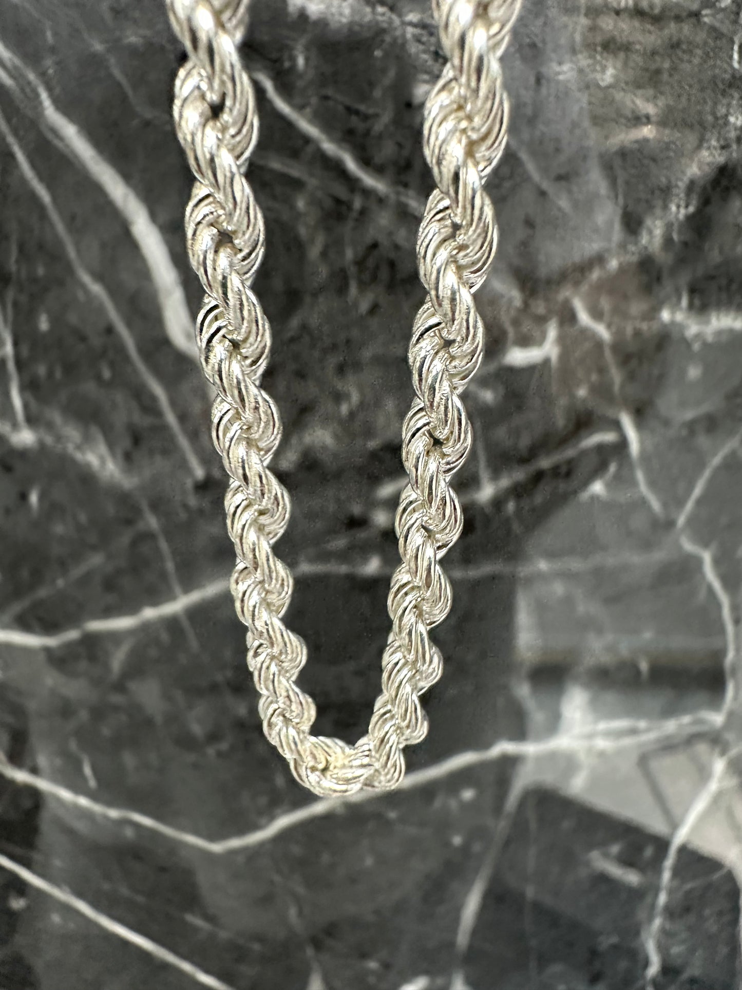 925 Zilveren Rope Chain – 64 cm