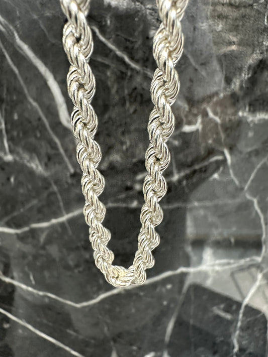 925 Zilveren Rope Chain – 64 cm
