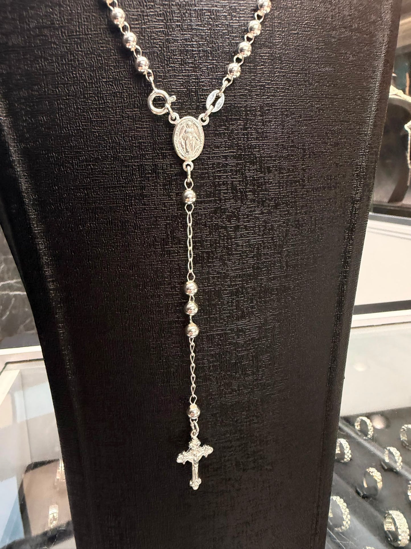 925 Zilveren Rozenkrans Ketting