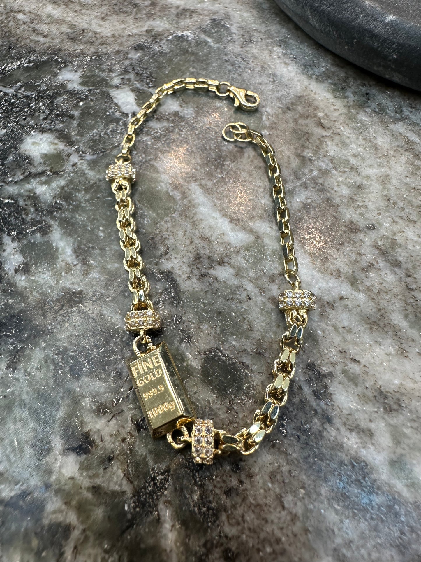 14K Gouden Fine Gold Armband