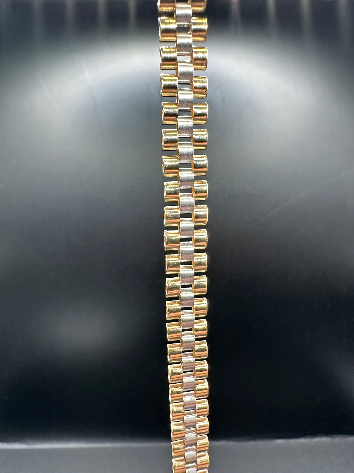 14K Gouden Bicolor President Armband – 20 cm
