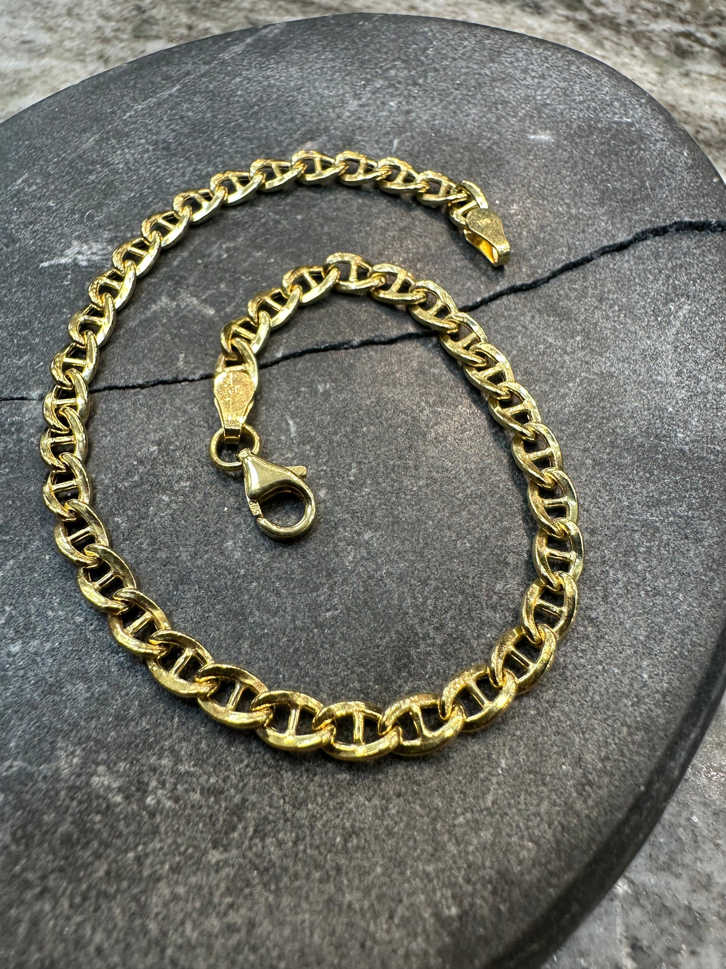 Prachtige 14K Gouden Schakel Armband – 20 cm | 4 mm | Tijdloos & Elegant
