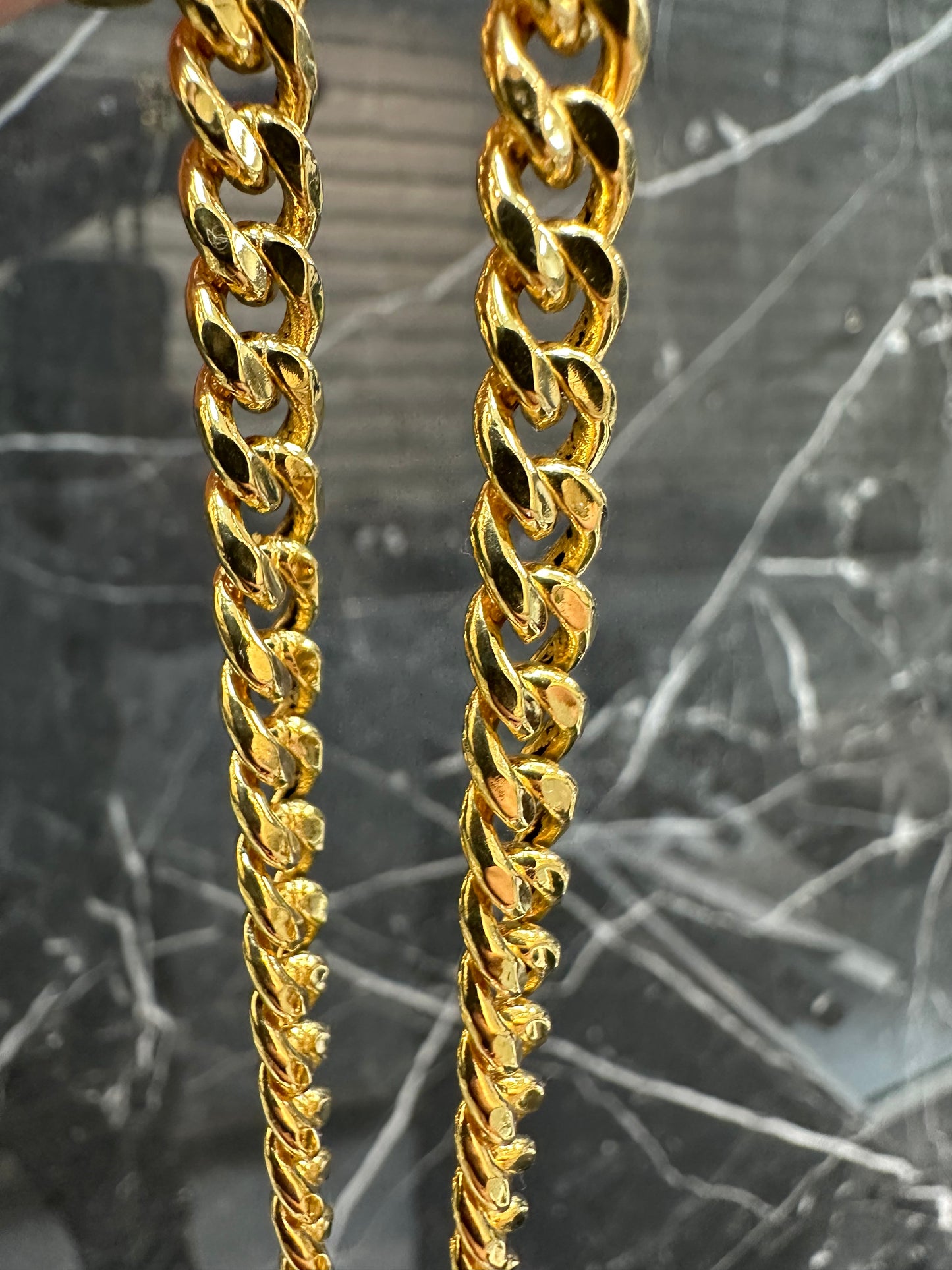 21K Gouden Gourmet Ketting – Dubai Collectie – 60 cm