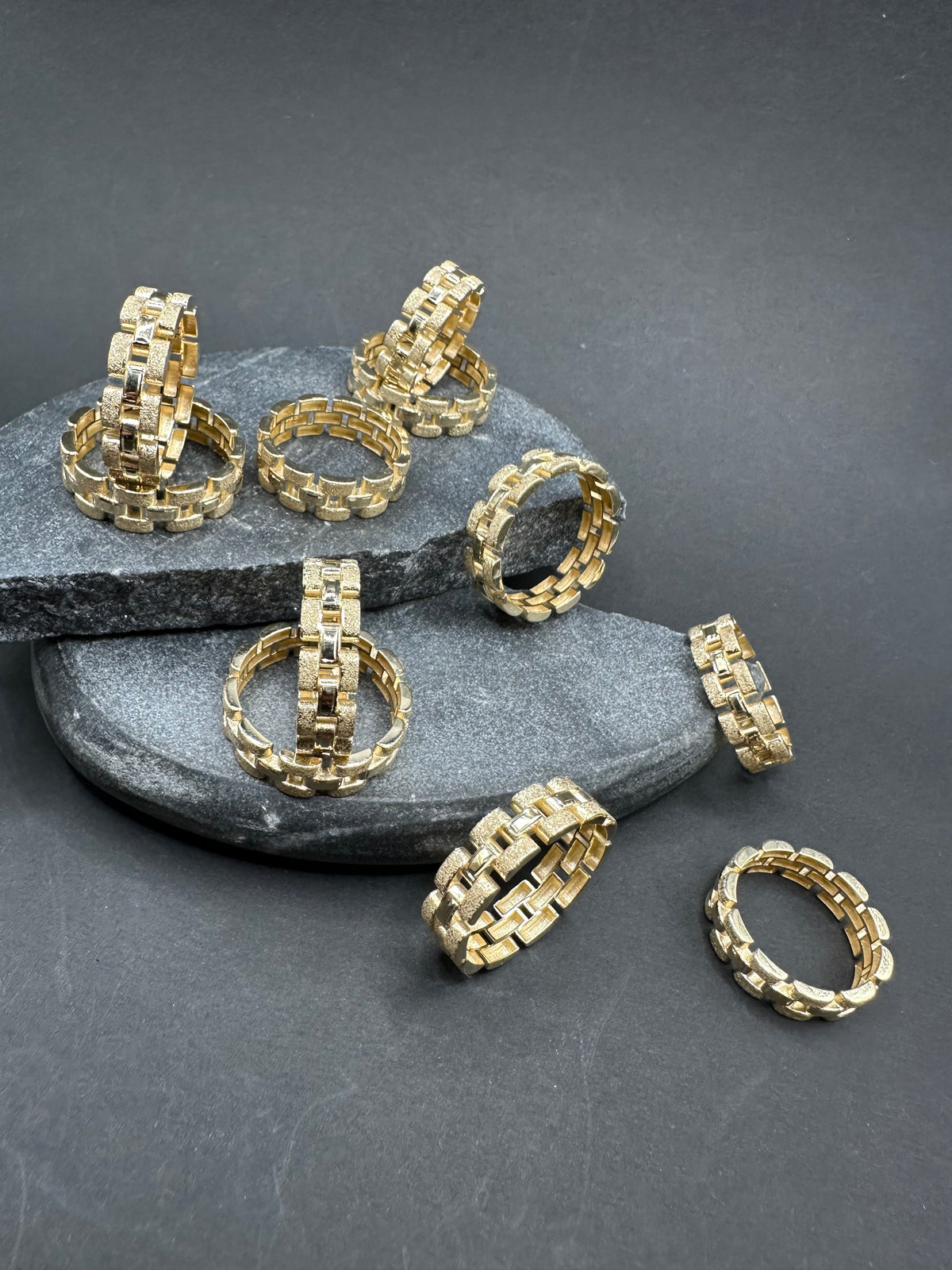 14K Gouden Rollie Schakelring