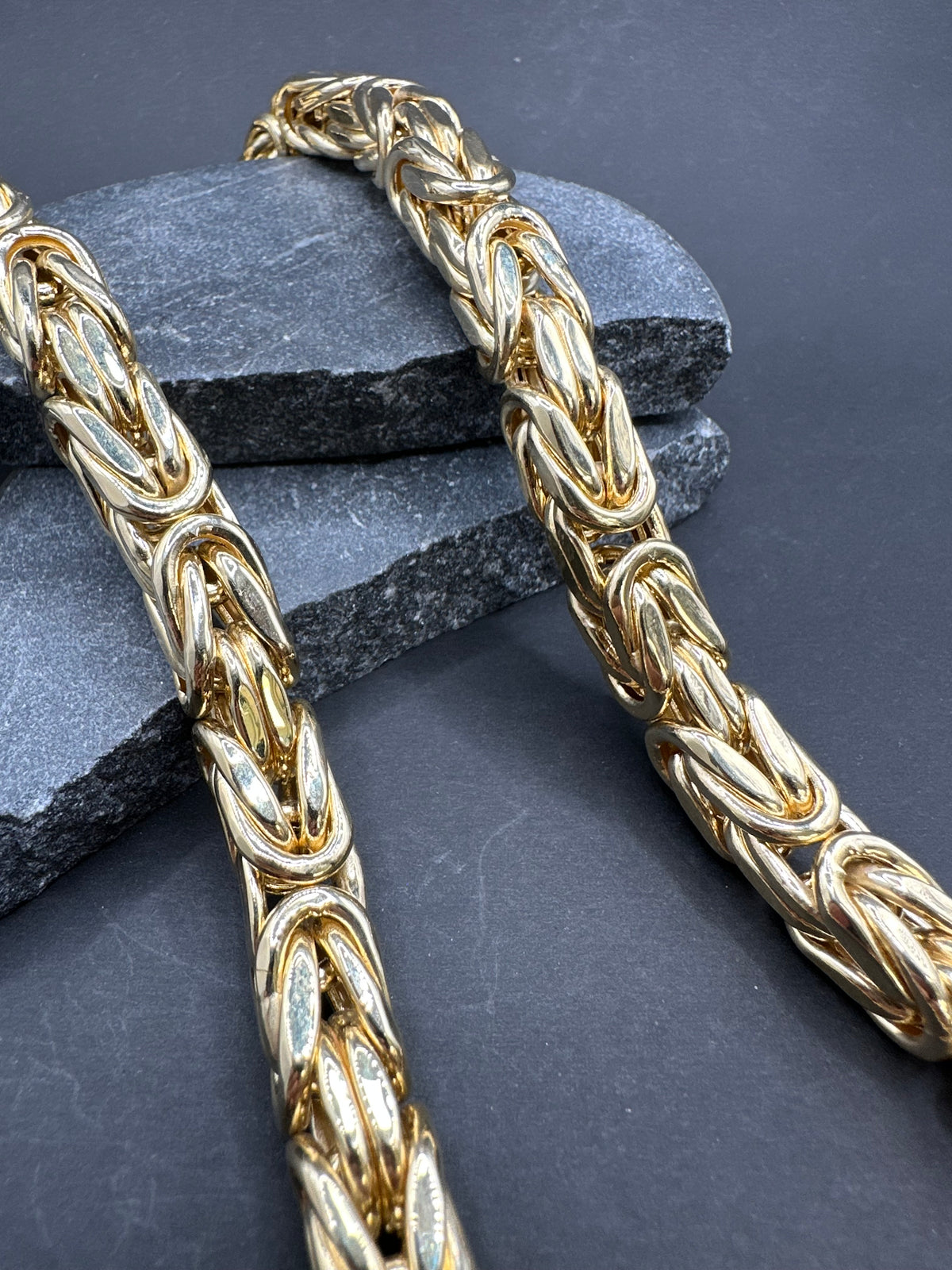 14K Gouden BOMBASTIC Koningsketting – 10 mm – 70 cm
