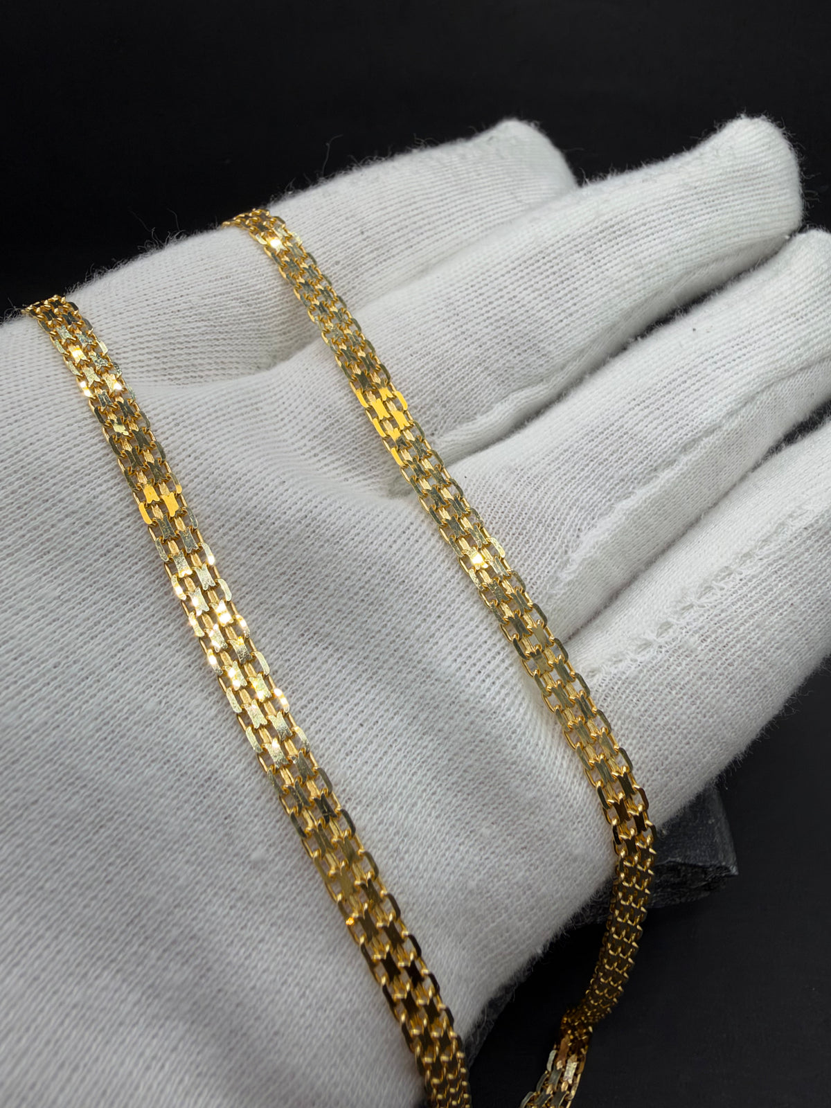 14K Gouden Massieve Bismarck Collier – 51 cm – 4,5 mm – Unisex