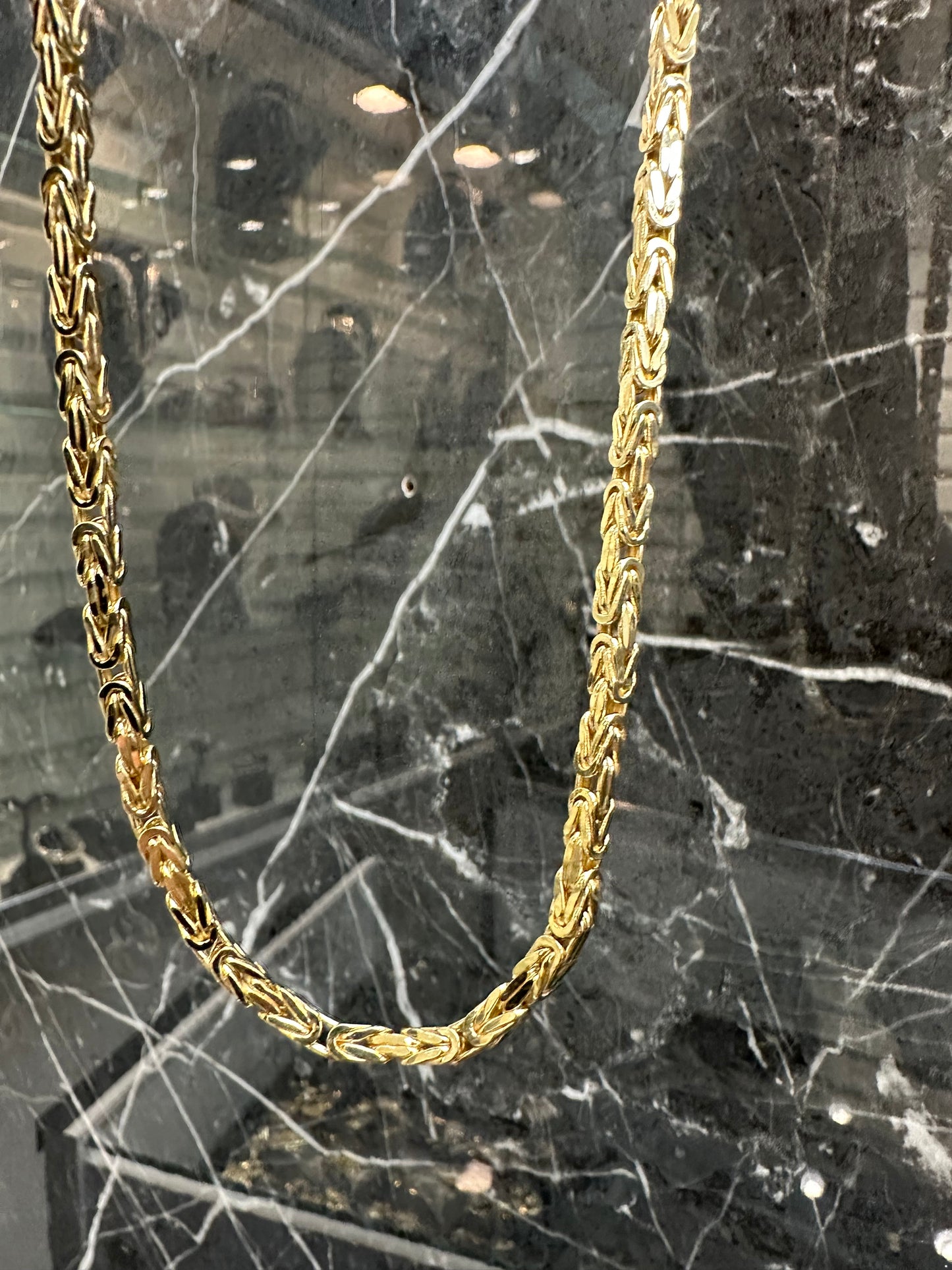 Prachtige 14K Gouden Koningsketting – 70 cm | 4 mm | Tijdloos & Krachtig Design