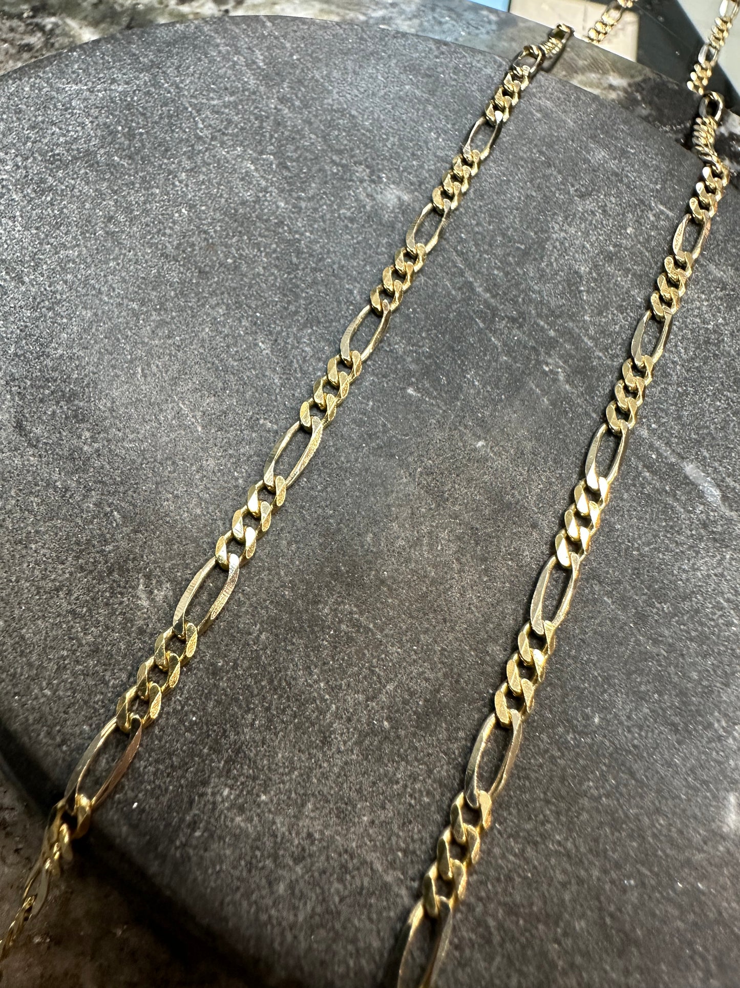 Prachtige 14K Gouden Figaro Ketting – 3,1 mm | 60 cm | Bicolor | Tijdloze Luxe
