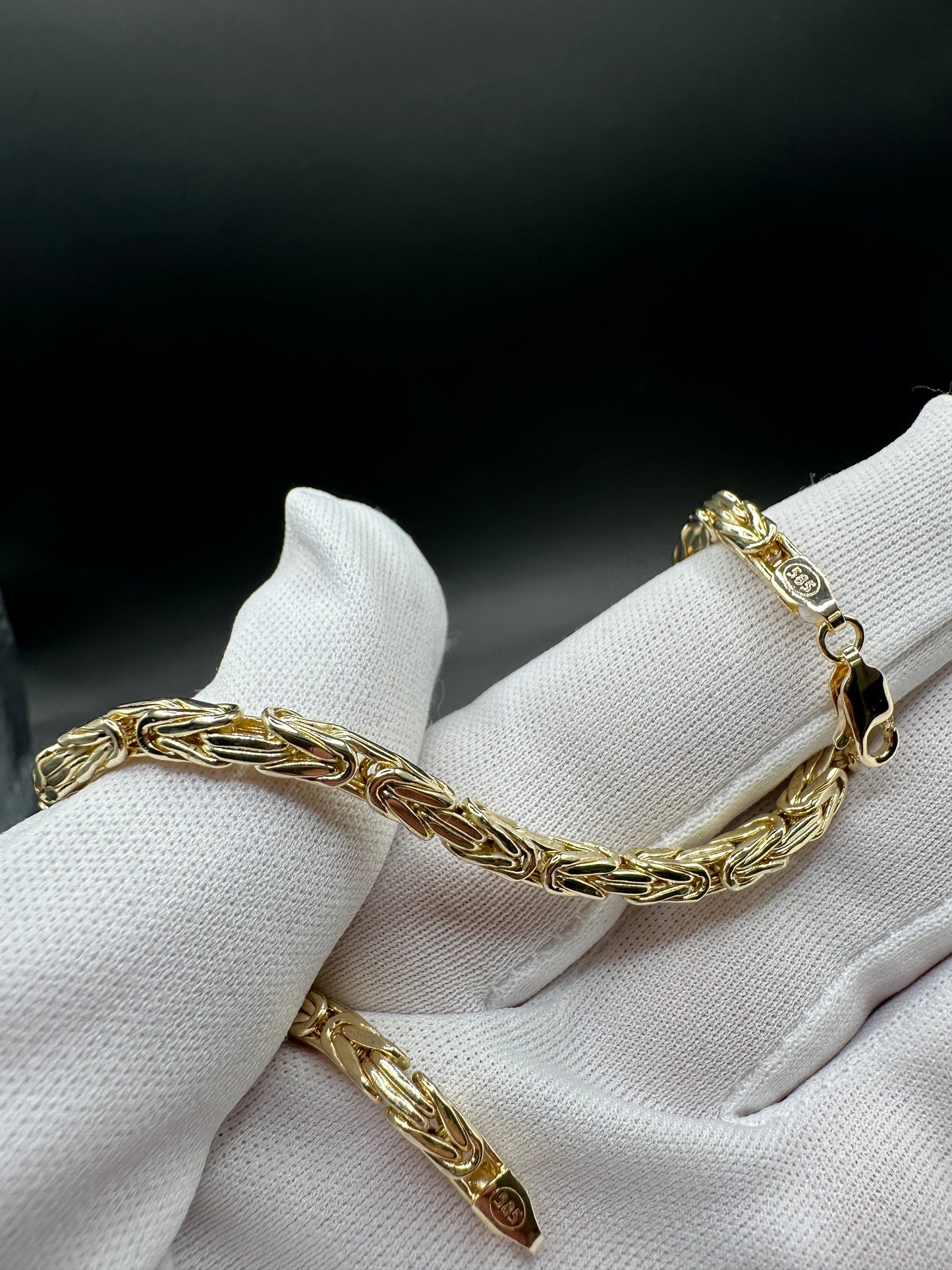 14K Gouden Klassieke Koningsarmband – 21 cm