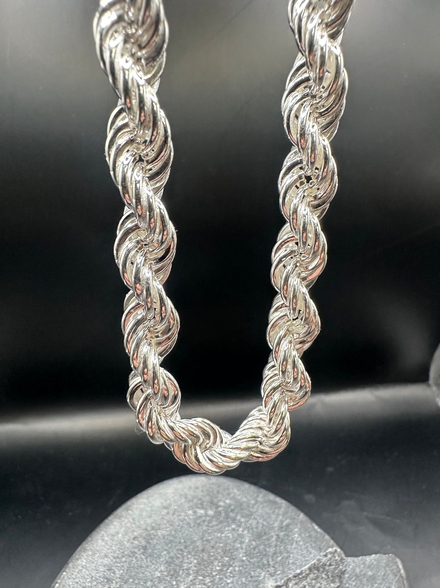 925 Zilveren Rope Chain – 8 mm – 70 cm