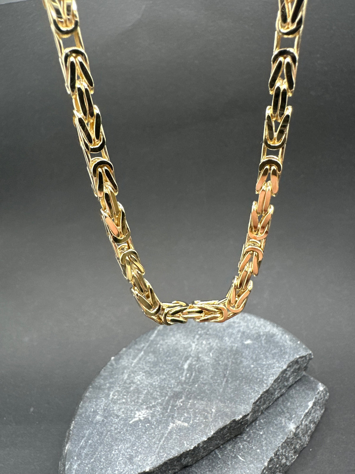14K Gouden Byzantijnse Koningsketting – 4 mm