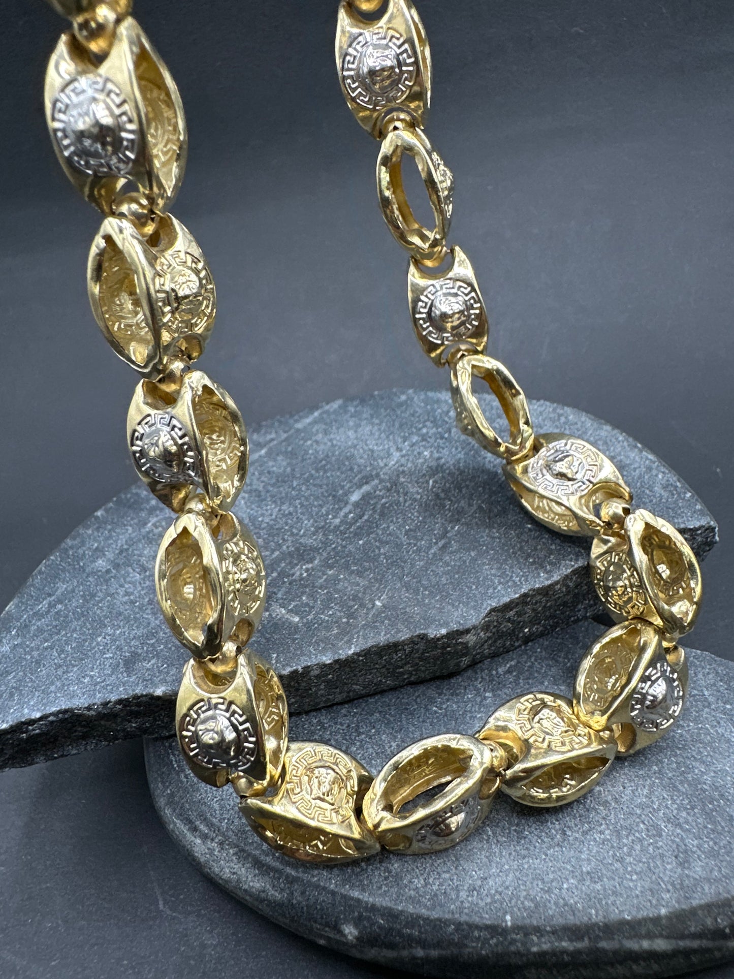 14K Gouden Medusa Ketting – 65 cm