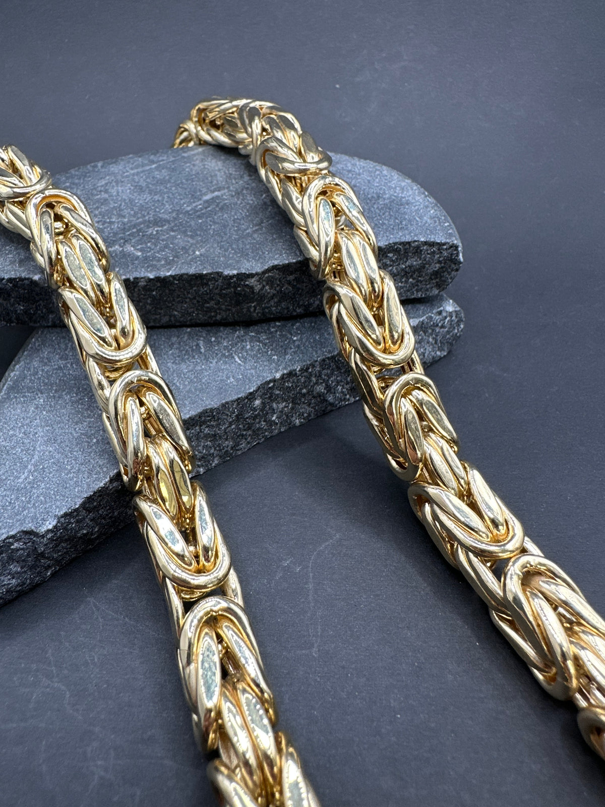 14K Gouden BOMBASTIC Koningsketting – 10 mm – 70 cm