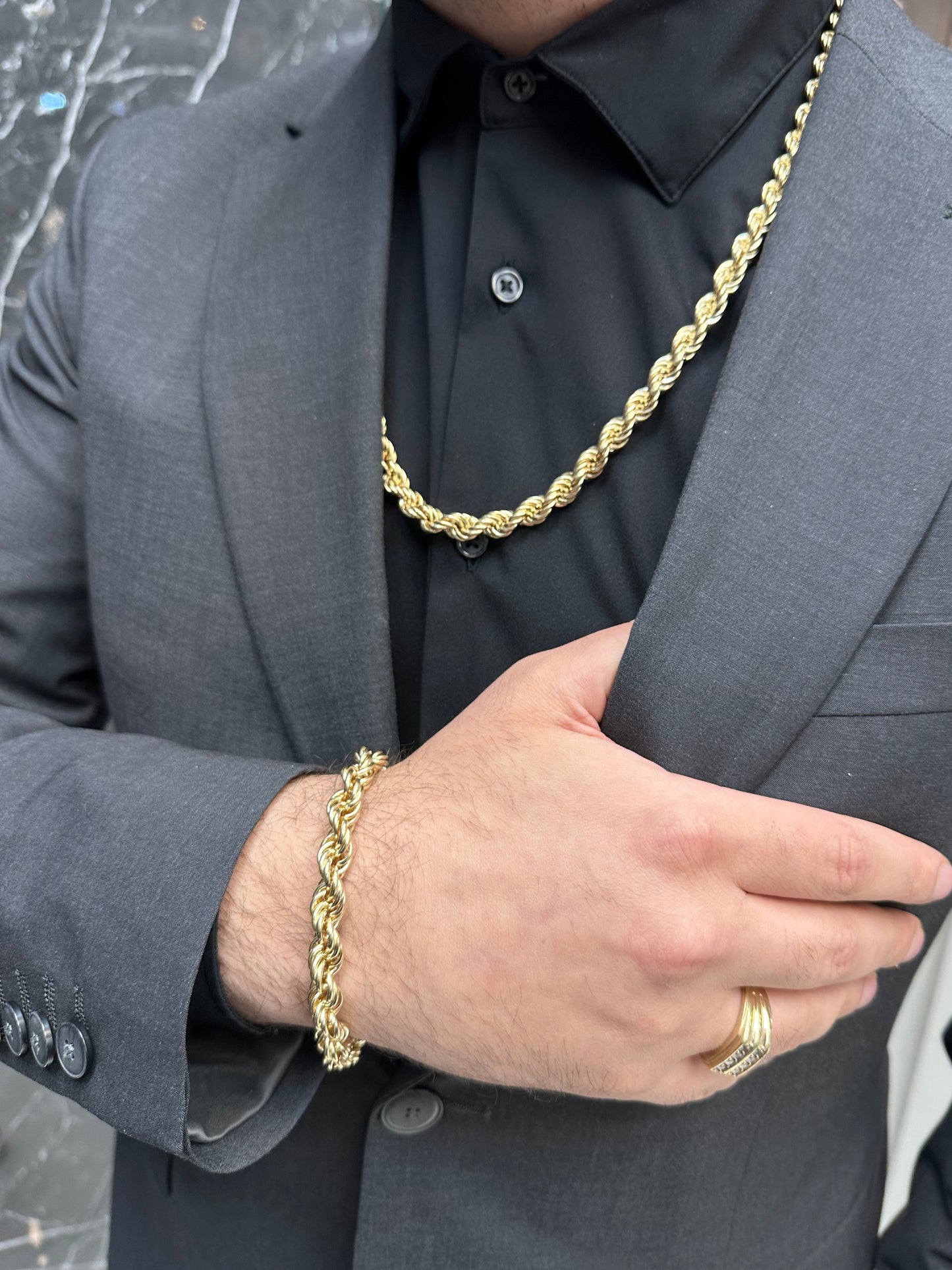 14K Gouden Rope Ketting – 70 cm