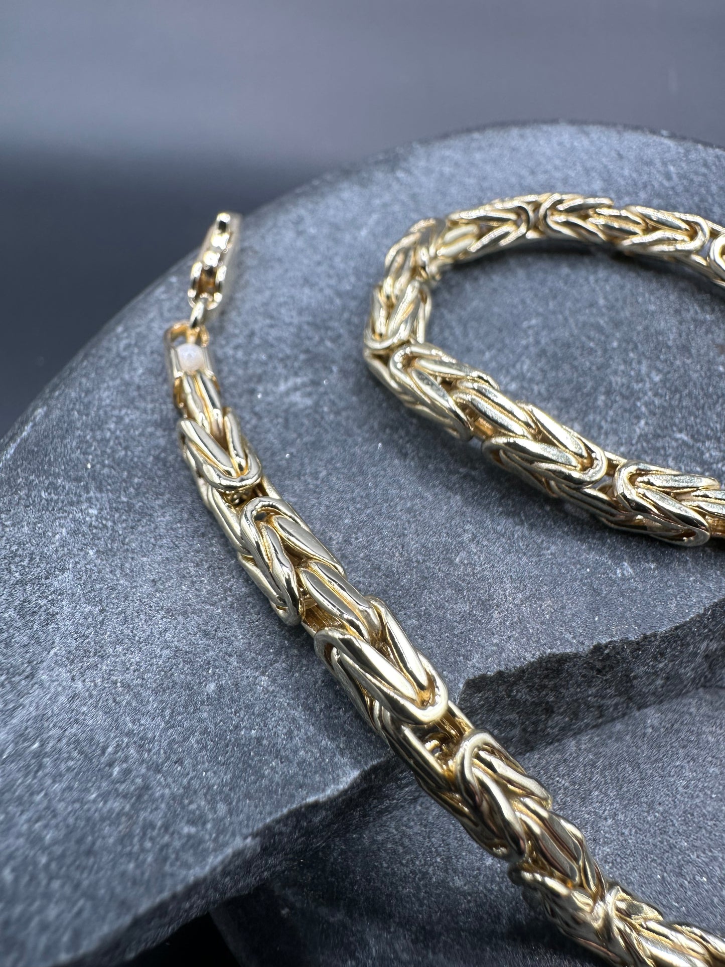 14K Gouden Klassieke Koningsarmband – 21 cm