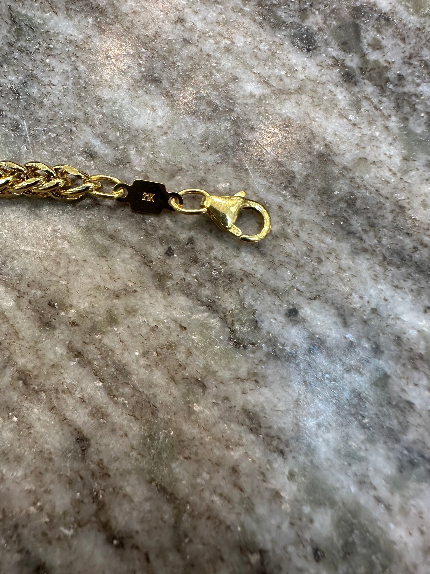21K Gouden Vossenstaart Ketting – 60 cm – Dubai Collectie
