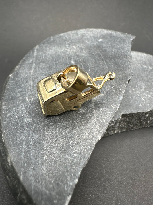 14K Gouden Caravan Hanger met Edelstenen