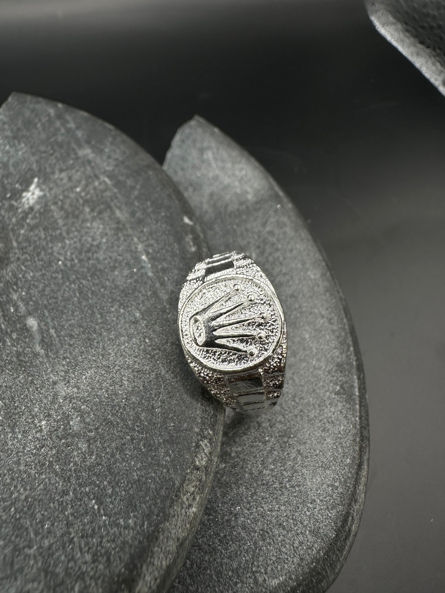 925 Zilveren Moderne Kroon Ring