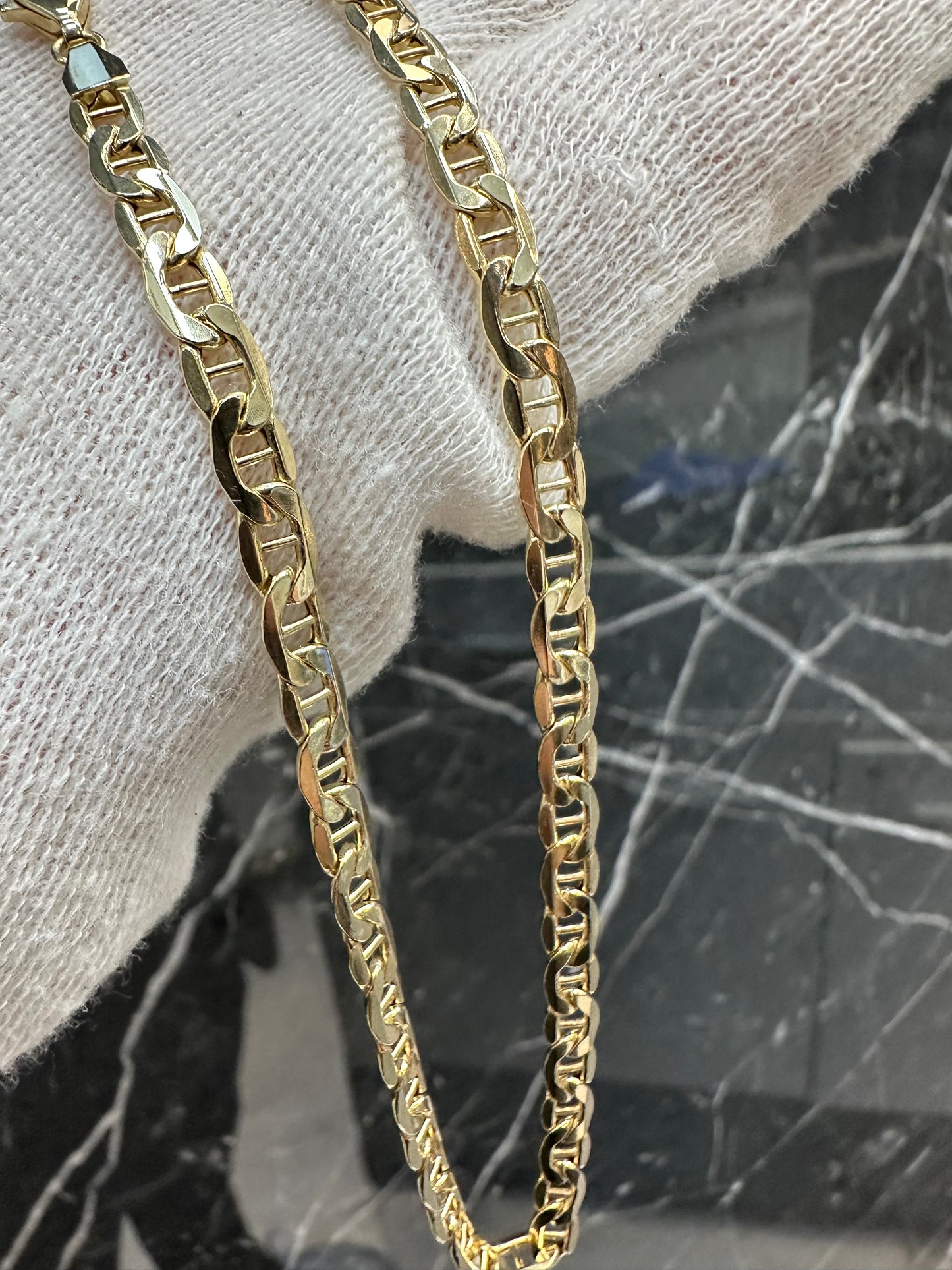 14K Gouden Anker Ketting – 61 cm
