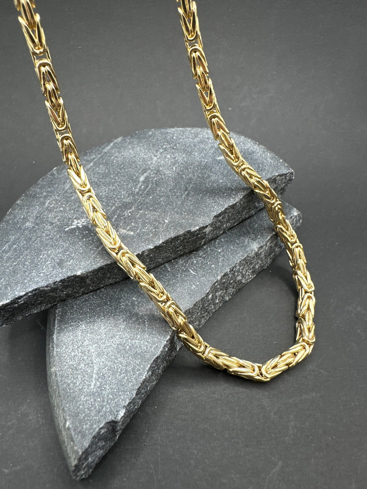 14K Gouden Klassieke Koningsketting – 4 mm – 60 cm