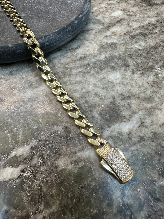 Prachtige 14K Gouden Cubaan Armband – 21 cm | 6,7 mm | Tijdloos & Stijlvol