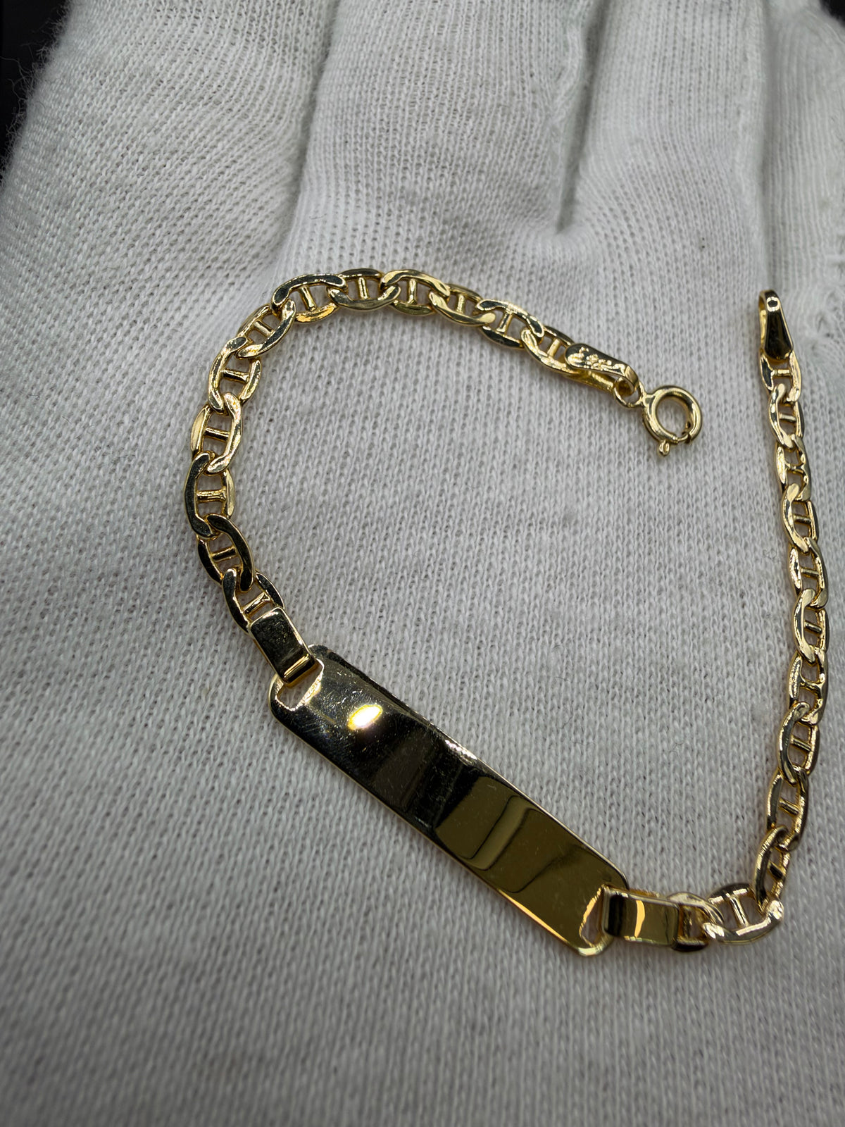 14K Gouden Baby Ankerarmband – 14 cm – 3,1 mm