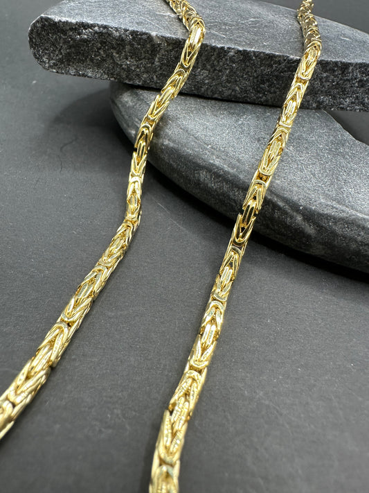 14K Gouden Massieve Koningsketting – 70 cm | 3,1 mm | Made in Italy