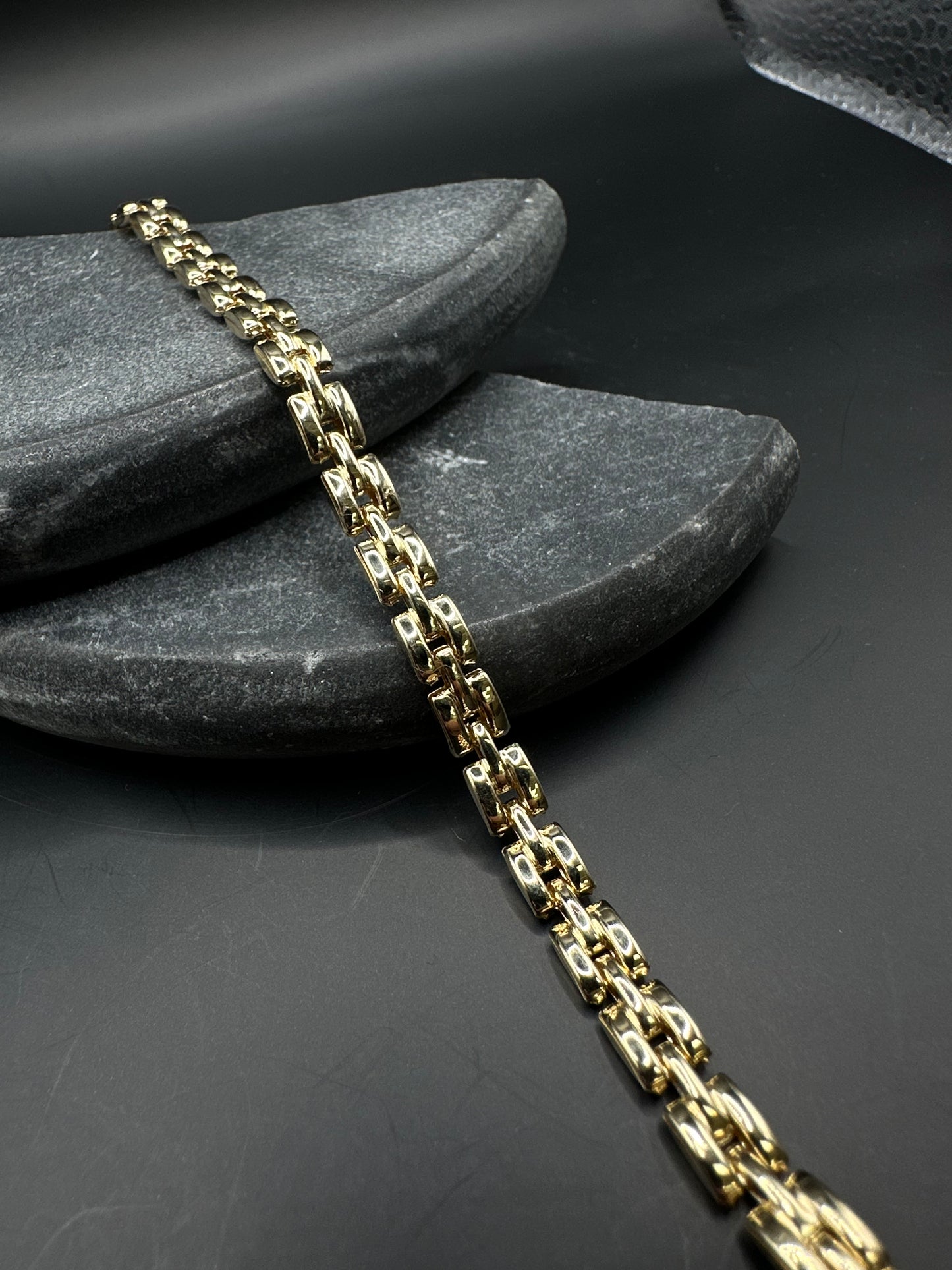 14k Gouden Schakel Armband – 5 mm | 20 cm