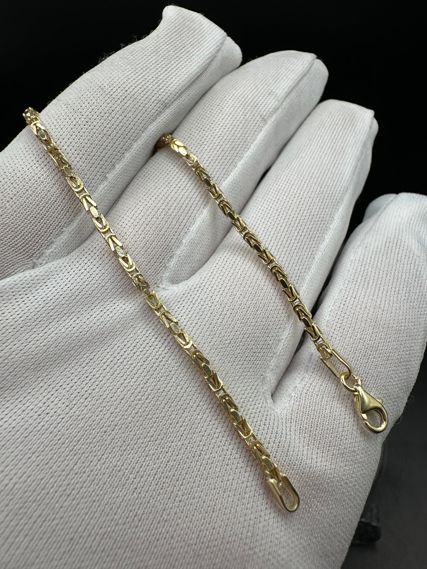 14K Gouden Massieve Koningsarmband – 2,1 mm | unisex