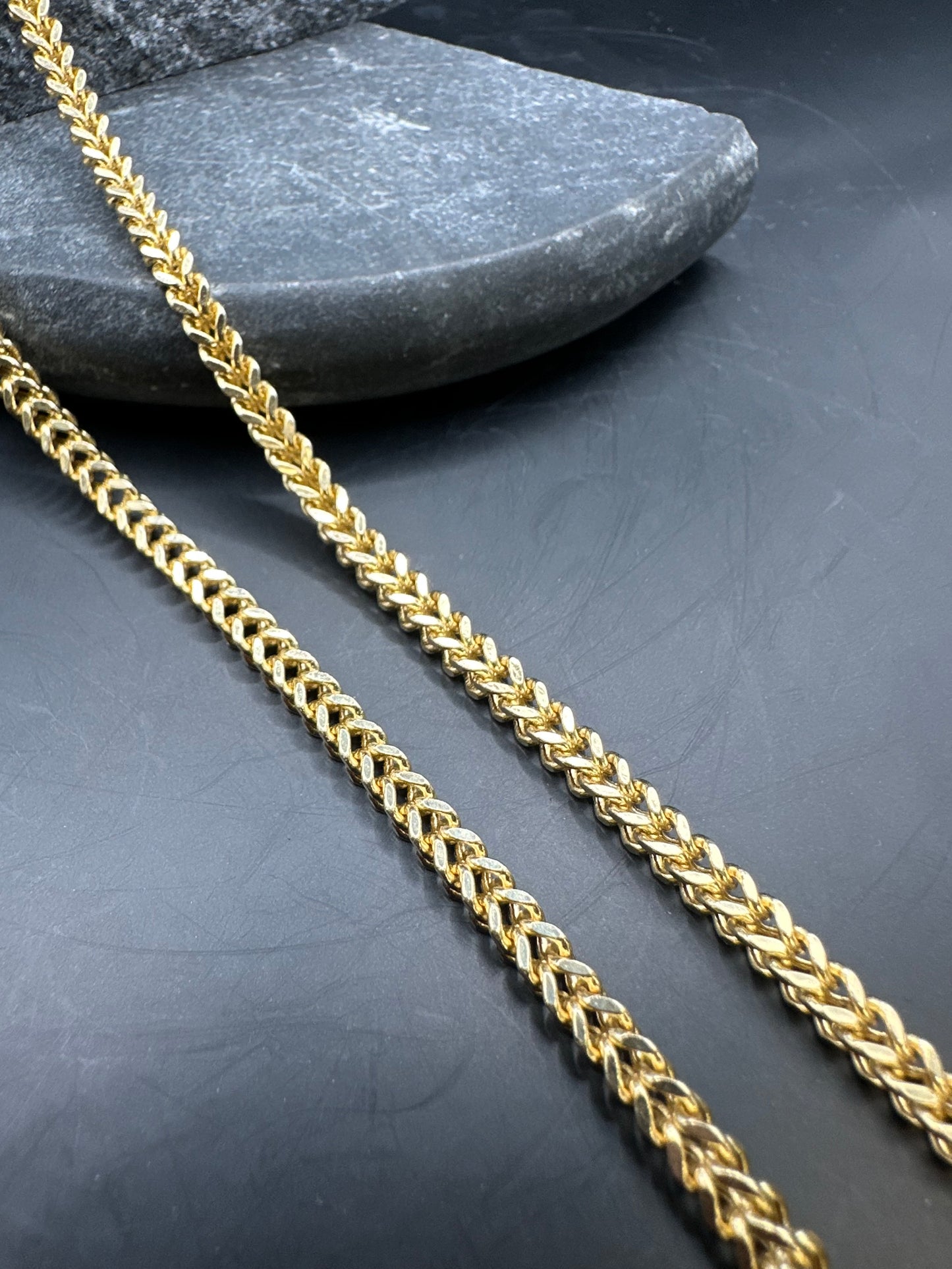 14K Gouden Franco Ketting – 3,3 mm – 70 cm