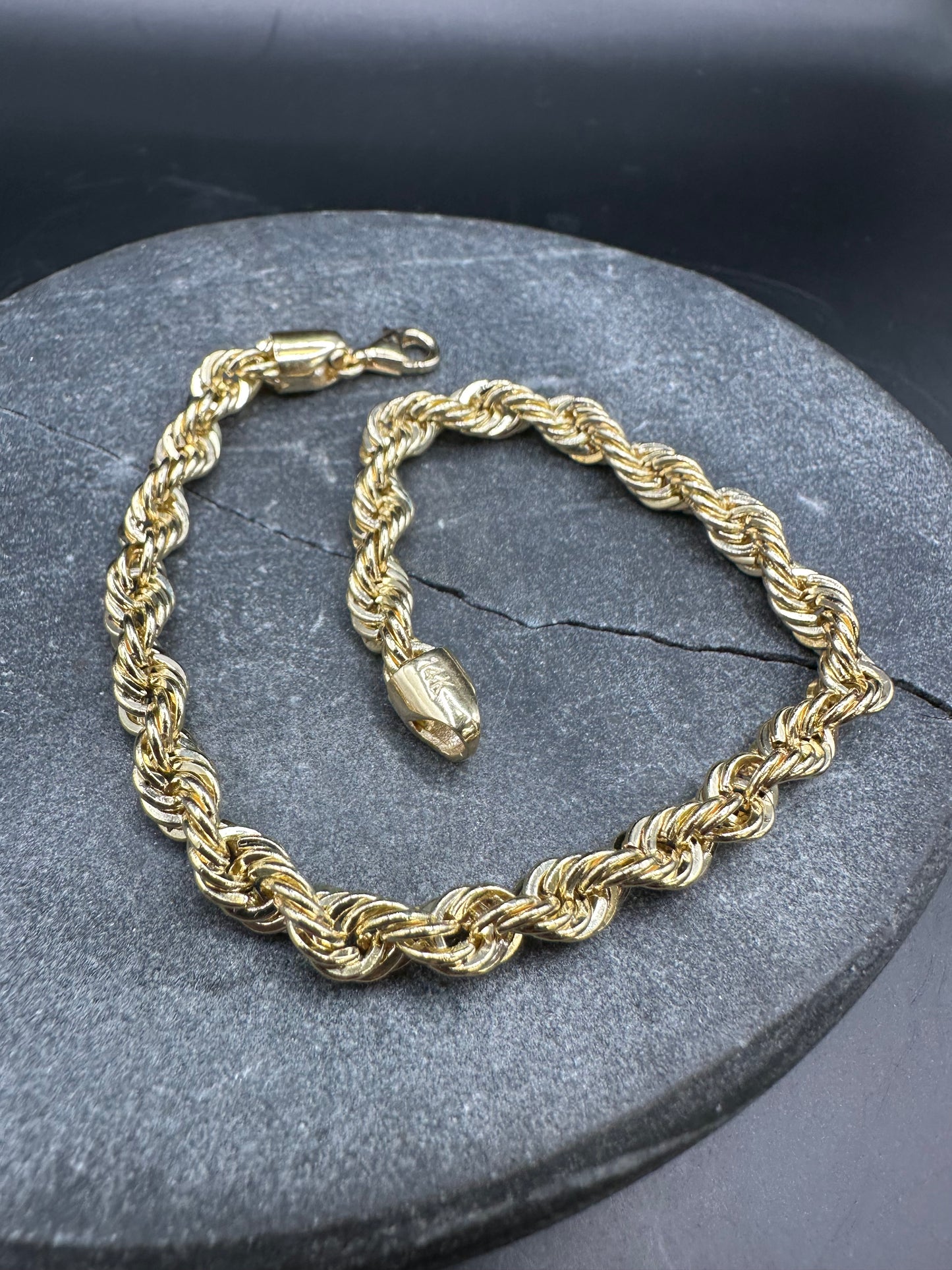 14K Gouden Rope Armband – 20 cm