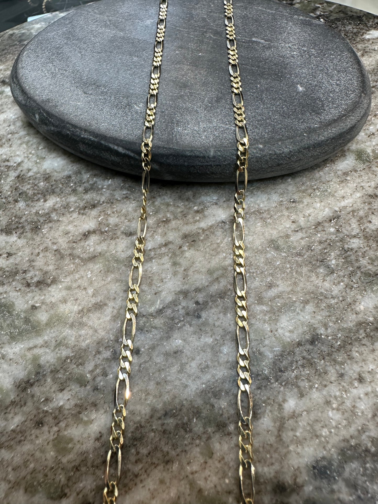 Prachtige 14K Gouden Figaro Ketting – 3,1 mm | 60 cm | Bicolor | Tijdloze Luxe
