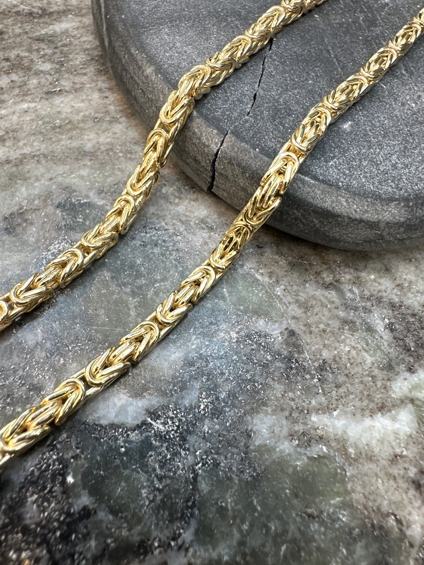 Prachtige 14K Gouden Koningsketting – 55 cm | 4 mm | Luxe & Krachtig