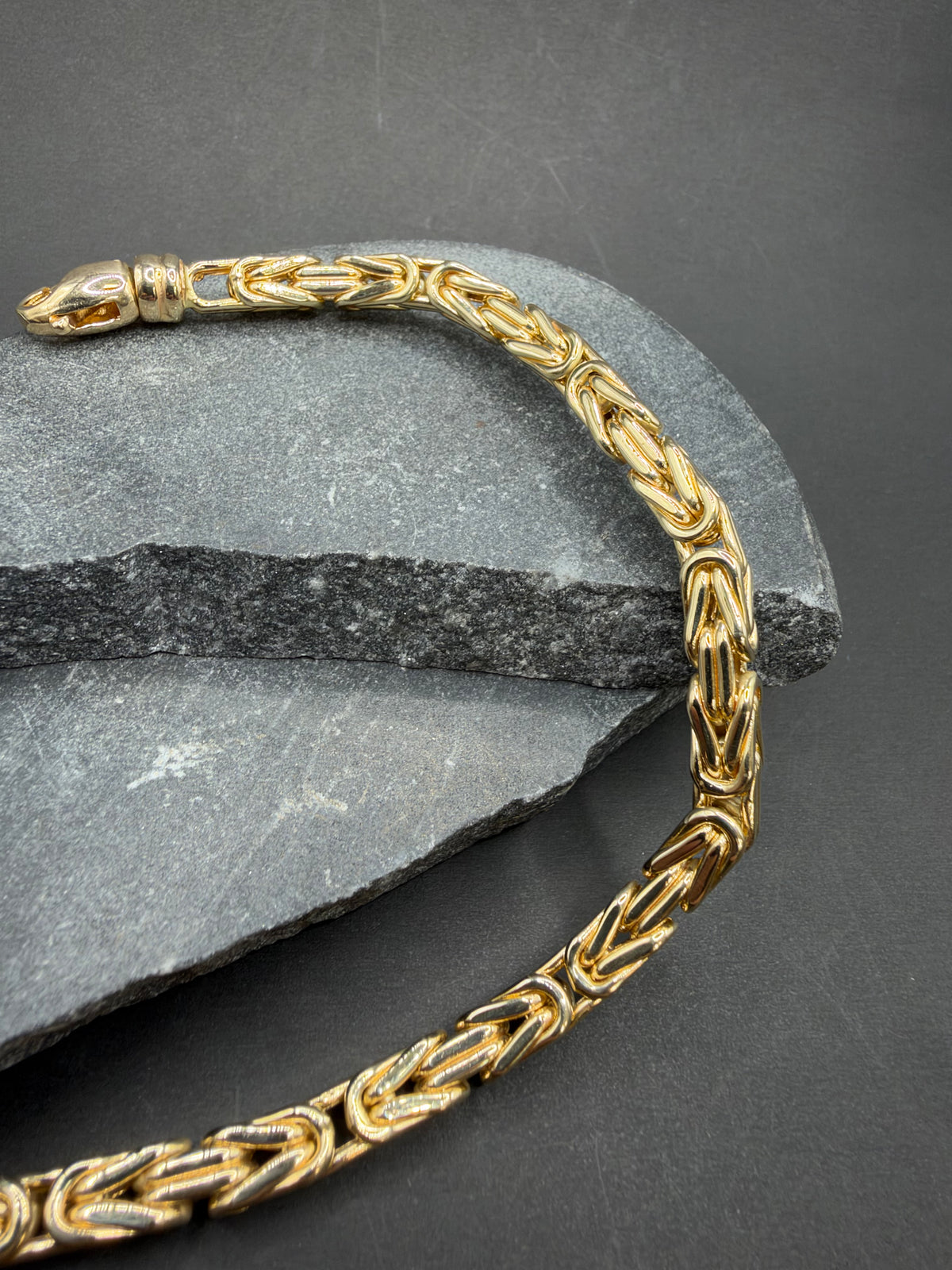 14K Gouden Koningsarmband met Draaislot – 5,2 mm – 22 cm