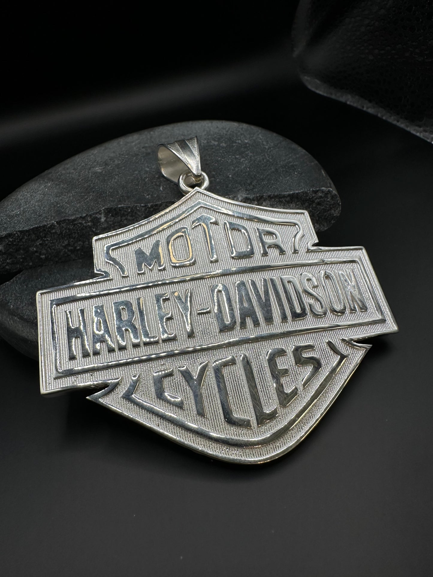 Prachtige 925 Zilveren XXL Harley-Davidson Hanger